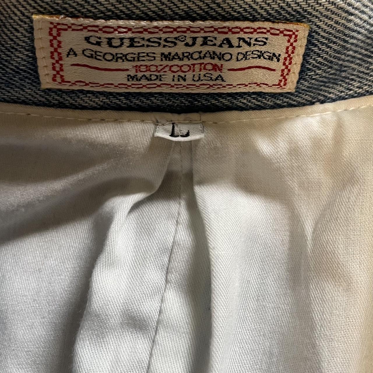 Vintage 80s GUESS Marty Mcfly Denim Jacket Georges Marciano Bedazzled American Trucker Jean Bomber