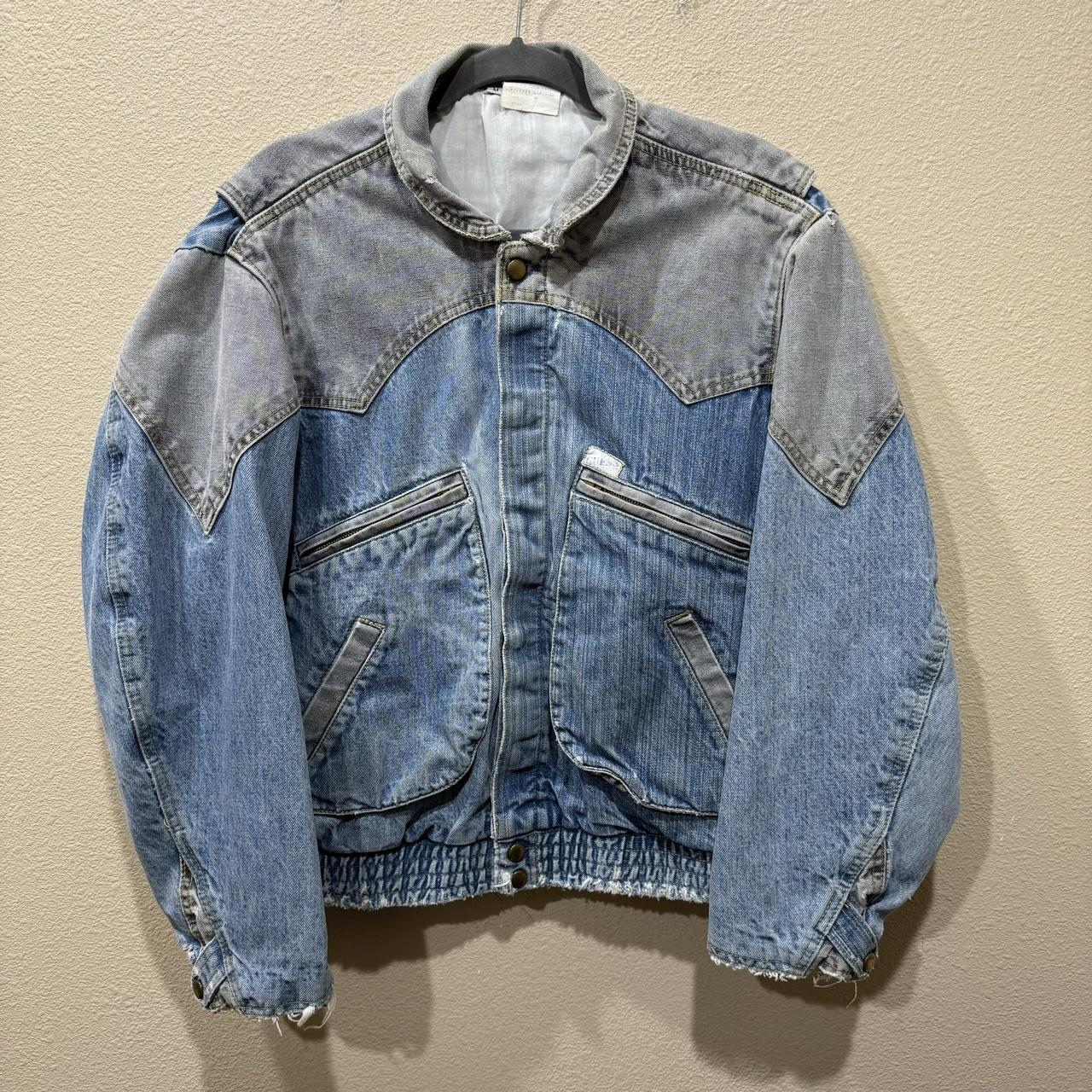 Vintage 80s GUESS Marty Mcfly Denim Jacket USA Georges Marciano American Trucker Jean Jacket
