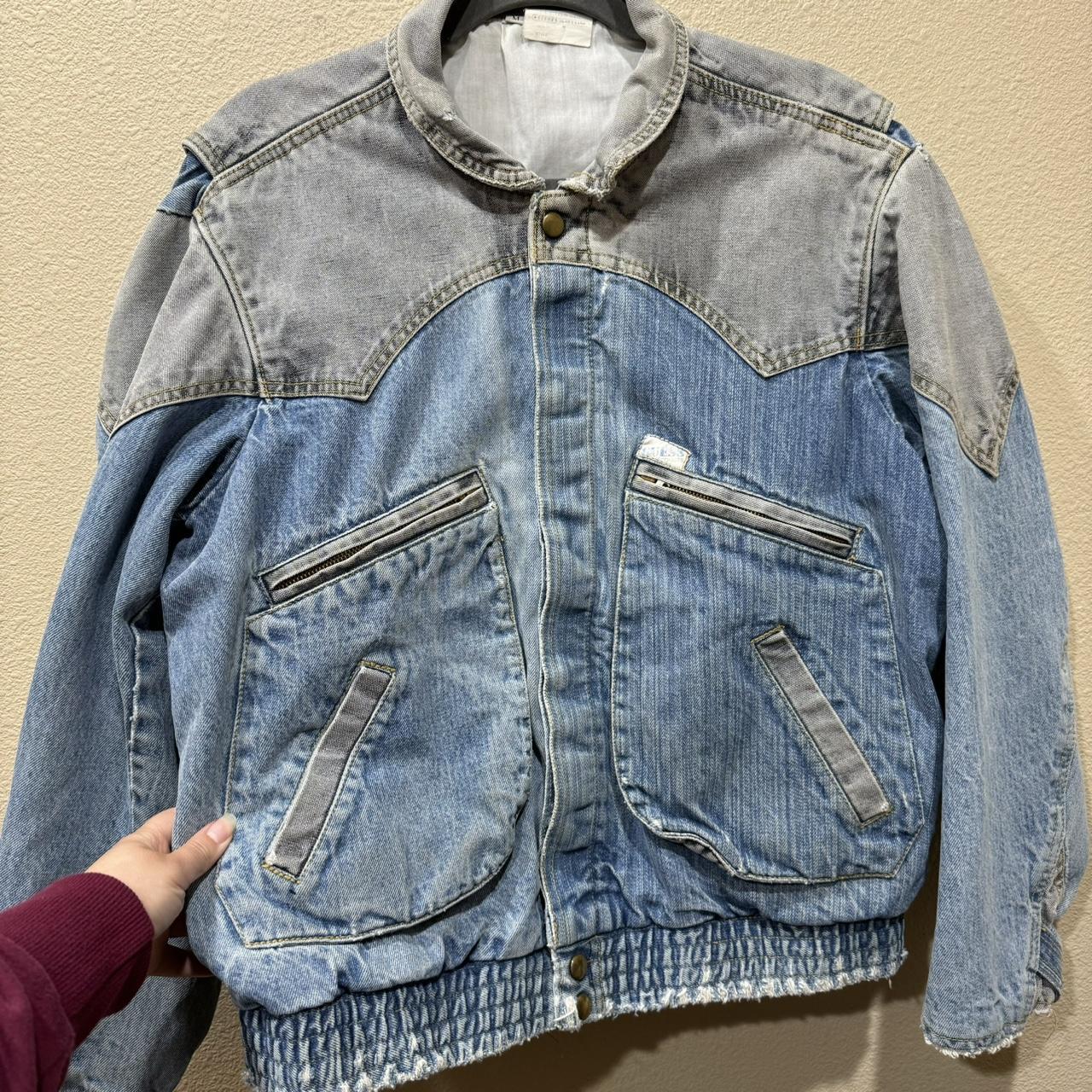 Vintage 80s GUESS Marty Mcfly Denim Jacket USA Georges Marciano American Trucker Jean Jacket