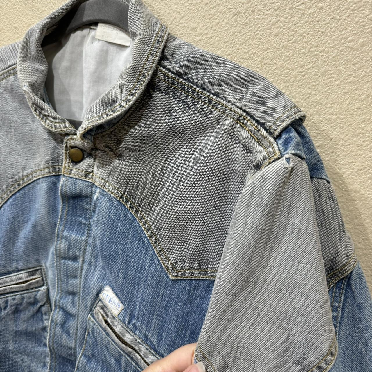 Vintage 80s GUESS Marty Mcfly Denim Jacket USA Georges Marciano American Trucker Jean Jacket