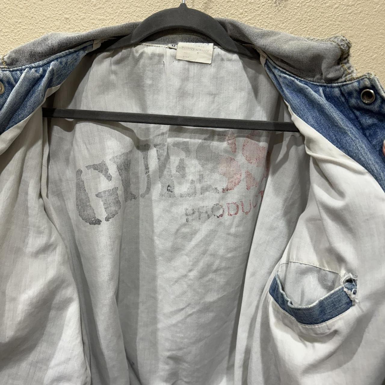 Vintage 80s GUESS Marty Mcfly Denim Jacket USA Georges Marciano American Trucker Jean Jacket
