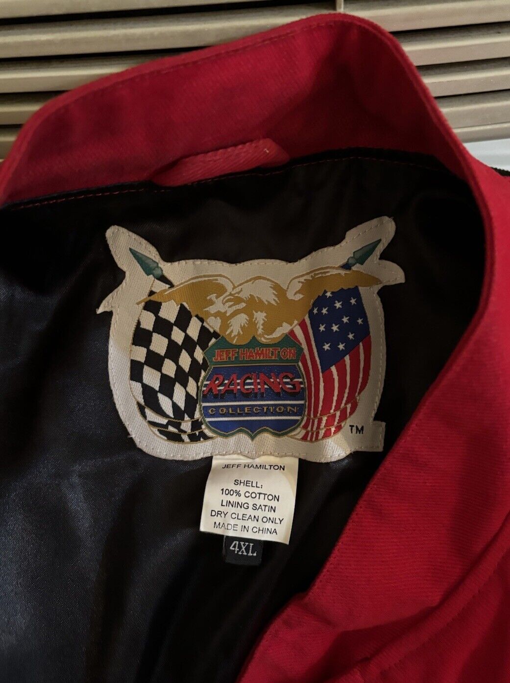 Vintage 90s NASCAR Dale Earnhardt Jr Racing Jacket Budweiser Jeff Hamilton Bomber