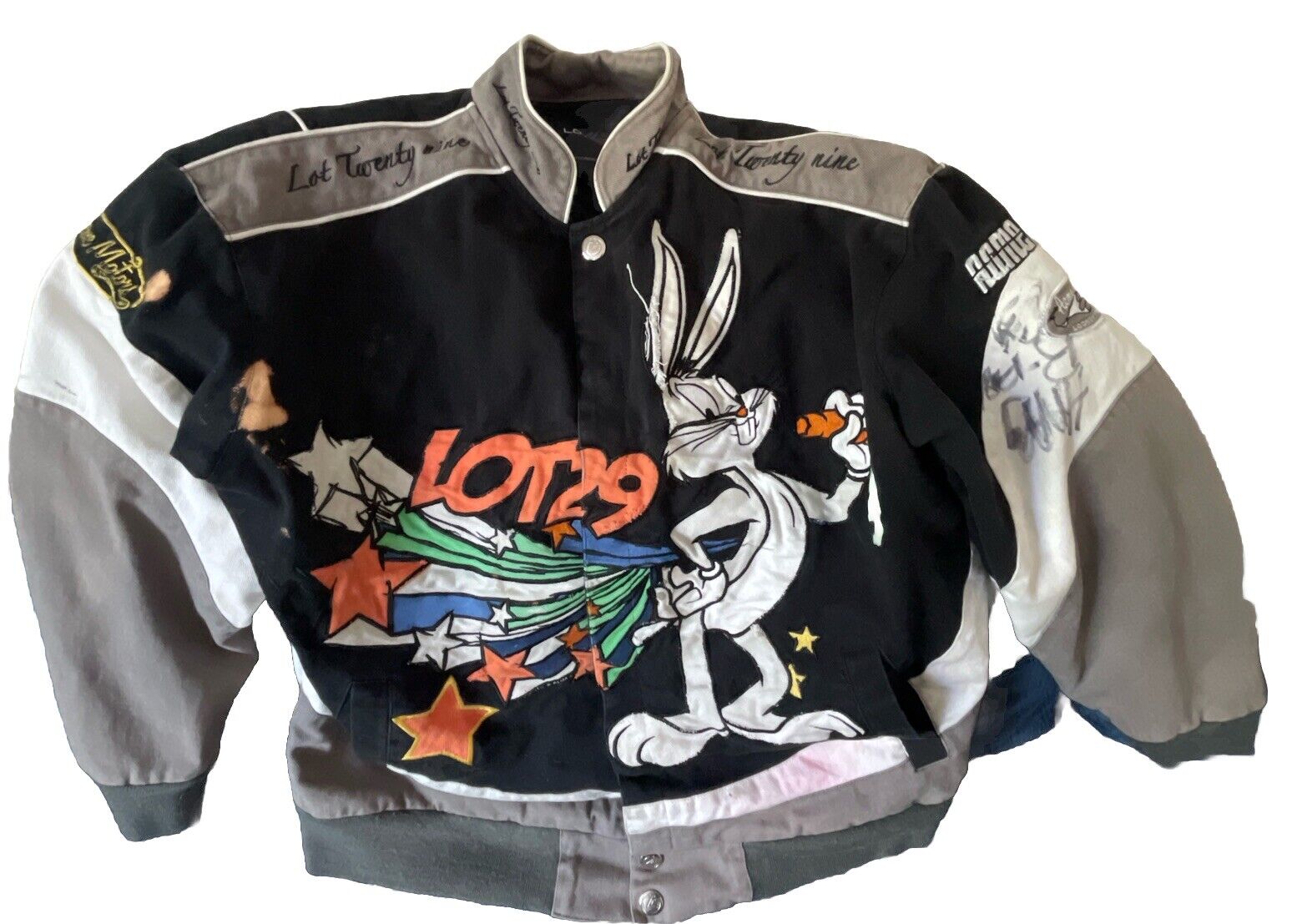 LOONEY TUNES ヴィンテージレーシングジャケット LOT29 LOONEY TUNES ルーニー・テューンズ キャラクター 刺繍