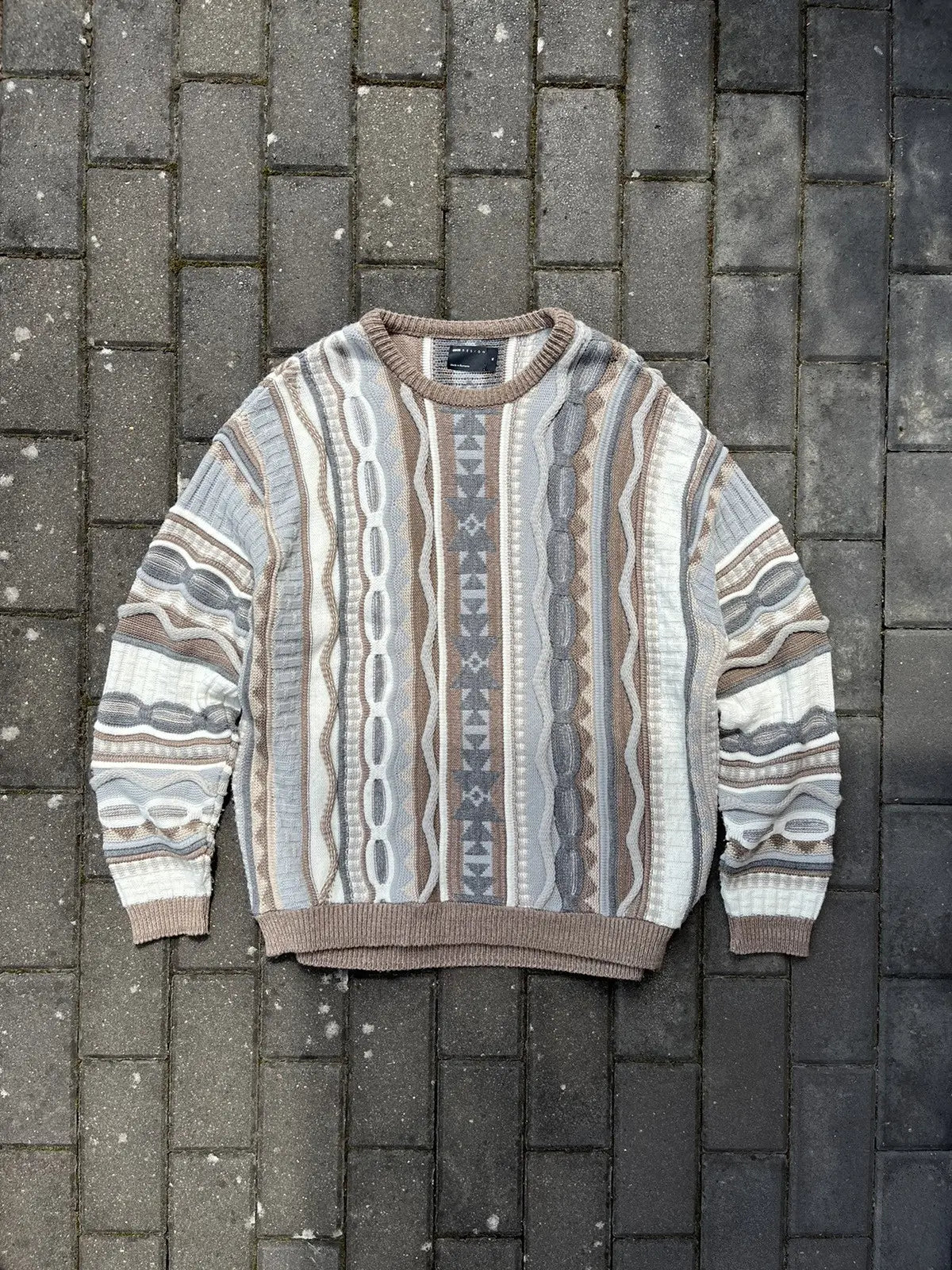 Vintage ASOS Coogi Style 3D Knit Sweater