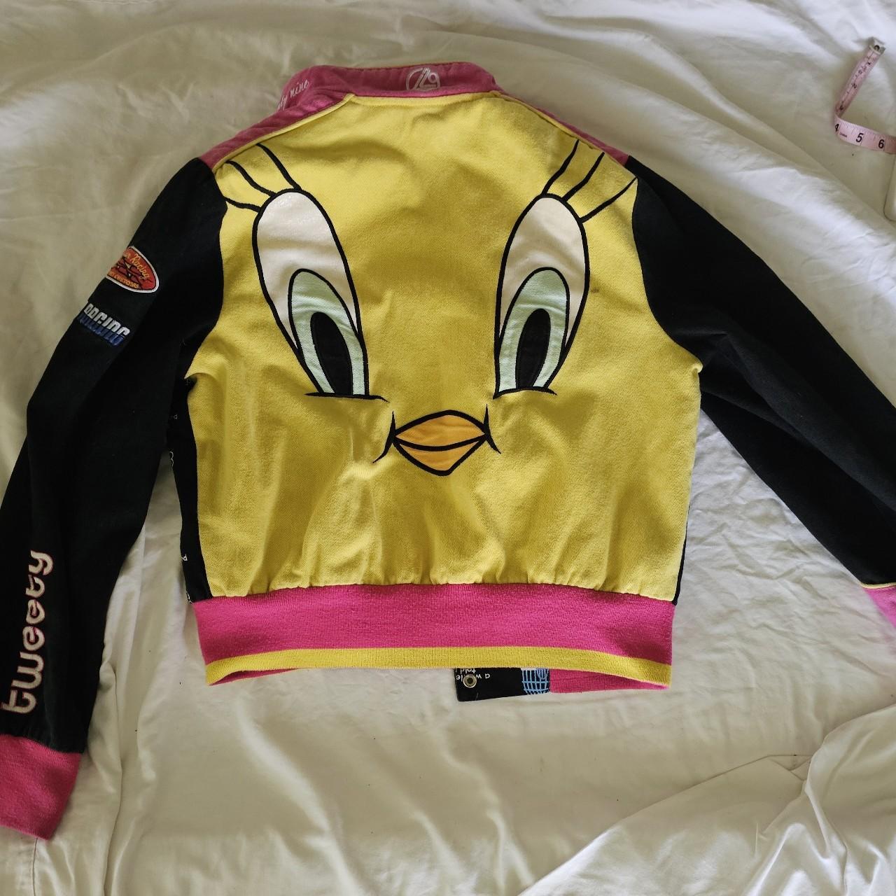 Vintage 90s Lot 29 Looney Tunes Tweety Bird Racing Jacket Bomber