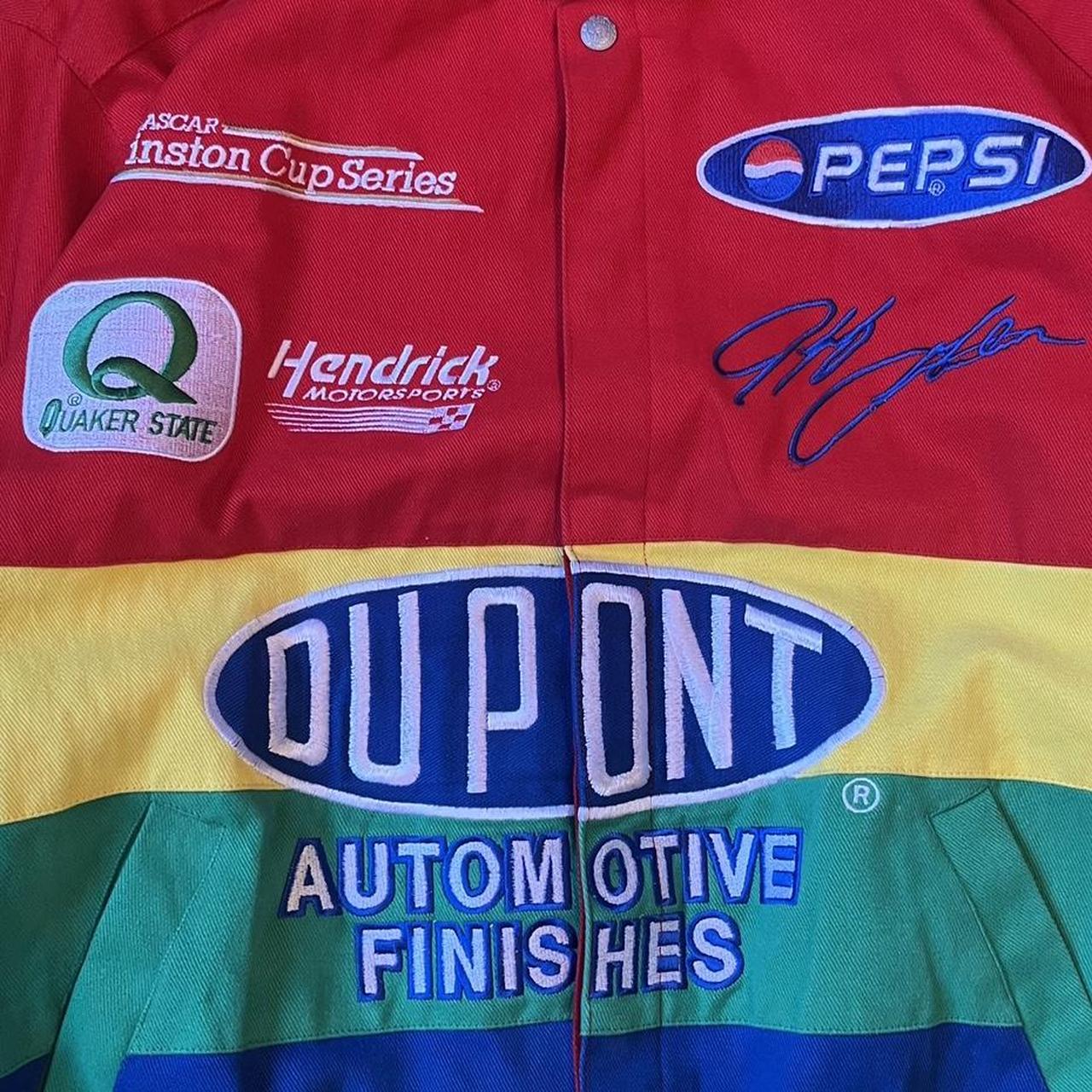 Vintage 90s Jeff Hamilton Racing Jacket NASCAR Dupont Jeff Gordon Rainbow Pepsi Winston Cup Bomber