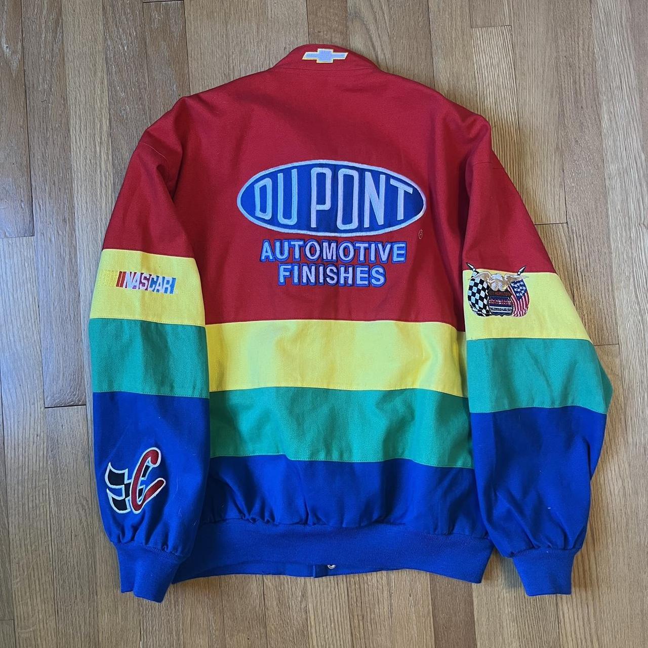 Vintage 90s Jeff Hamilton Racing Jacket NASCAR Dupont Jeff Gordon Rainbow Pepsi Winston Cup Bomber