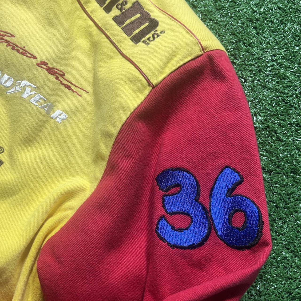 Vintage 90s NASCAR Jeff Hamilton Racing Jacket M&M's Ken Schrader Goodyear Pontiac #36 JH Design Bomber