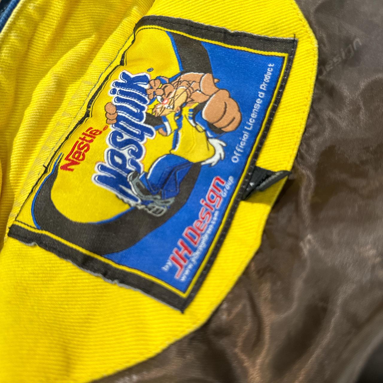 Rare Vintage 90s Jeff Hamilton Nestle Nesquik Racing Jacket JH Design Bomber