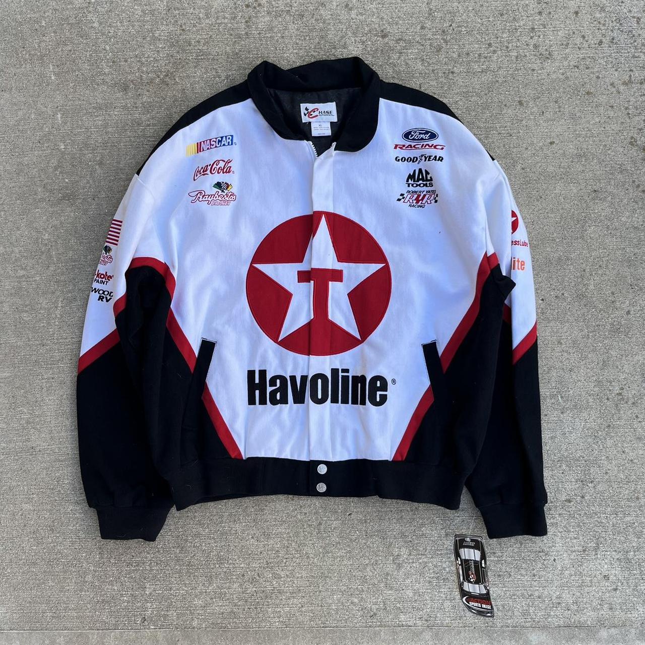 New NASCAR Ricky Rudd Texaco Havoline Racing Jacket Ford Goodyear Mac Tools Coca-Cola Chase Authentics Bomber