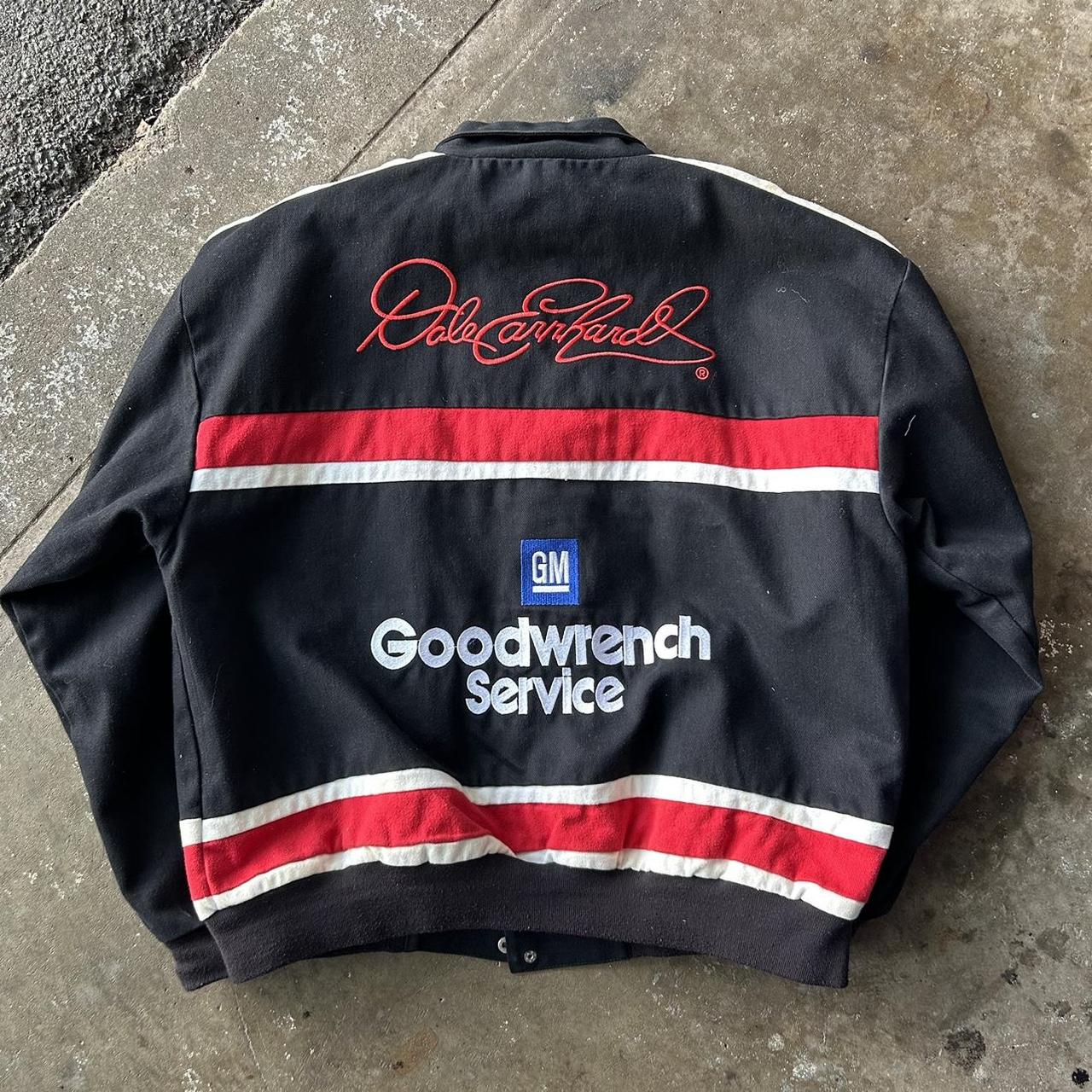 Vintage 90s NASCAR GM Goodwrench Dale Earnhardt Racing Jacket Burger King Snap-on Chase Authentics Bomber