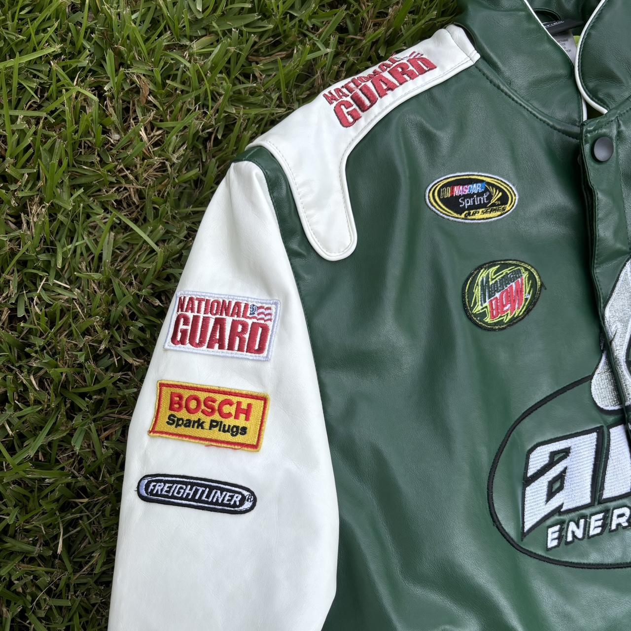 NASCAR AMP Energy Racing Jacket 2010s Dale Earnhardt JR Nation Mountain Dew Bomber