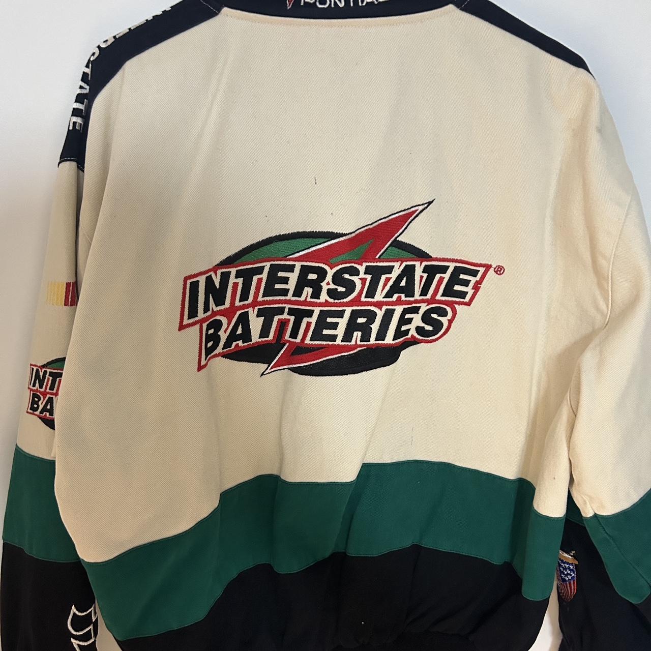 Vintage 90s NASCAR Interstate Batteries Coca-Cola JH Design Racing Jacket Jeff Hamilton Bomber