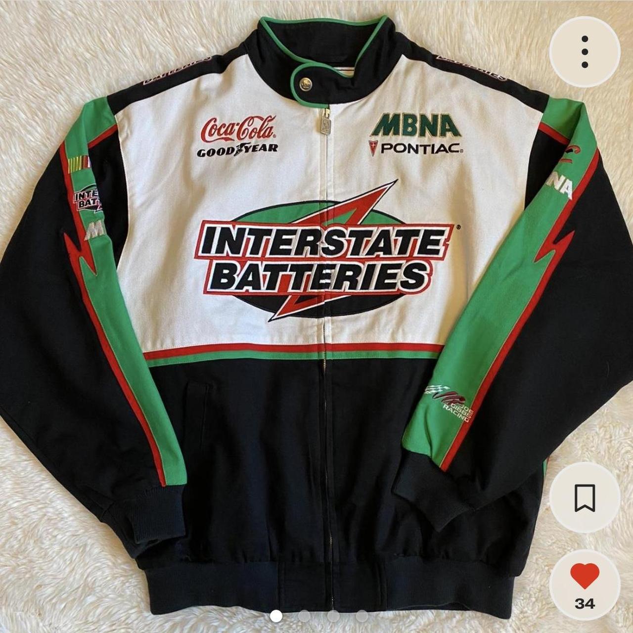 NASCAR Racing Jacket 2010s Chase Authentics Interstate Batteries Goodyear Coca-Cola Bomber