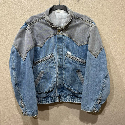 Vintage 80s GUESS Marty Mcfly Denim Jacket USA Georges Marciano&nbsp;American Trucker Jean Jacket