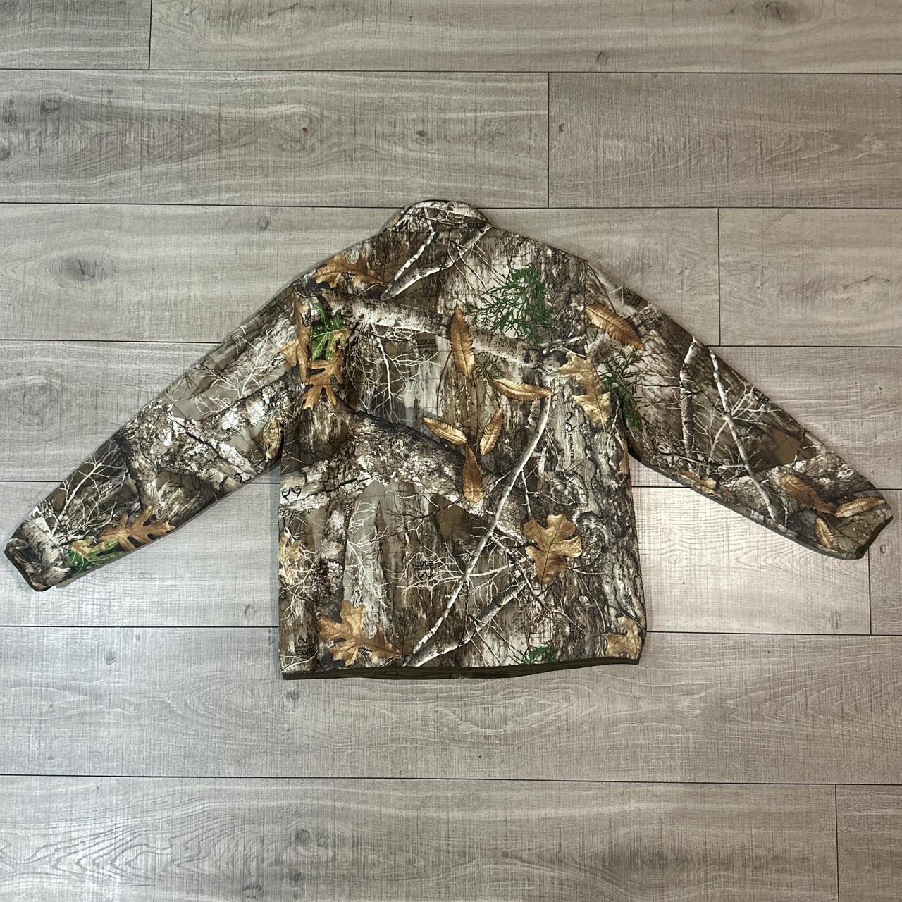 Vintage USA 90s Realtree Camouflage Camo Long Sleeve Zip Up Windbreaker Jacket Bomber