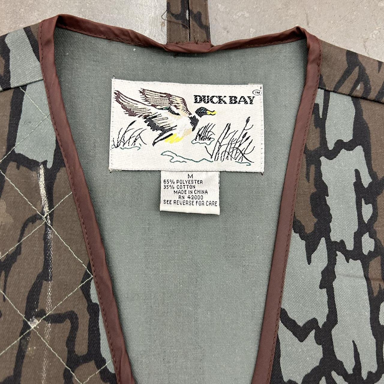 Rare Vintage 80s Camo Gilet Trebark Camouflage Duck Bay Hunting Vest