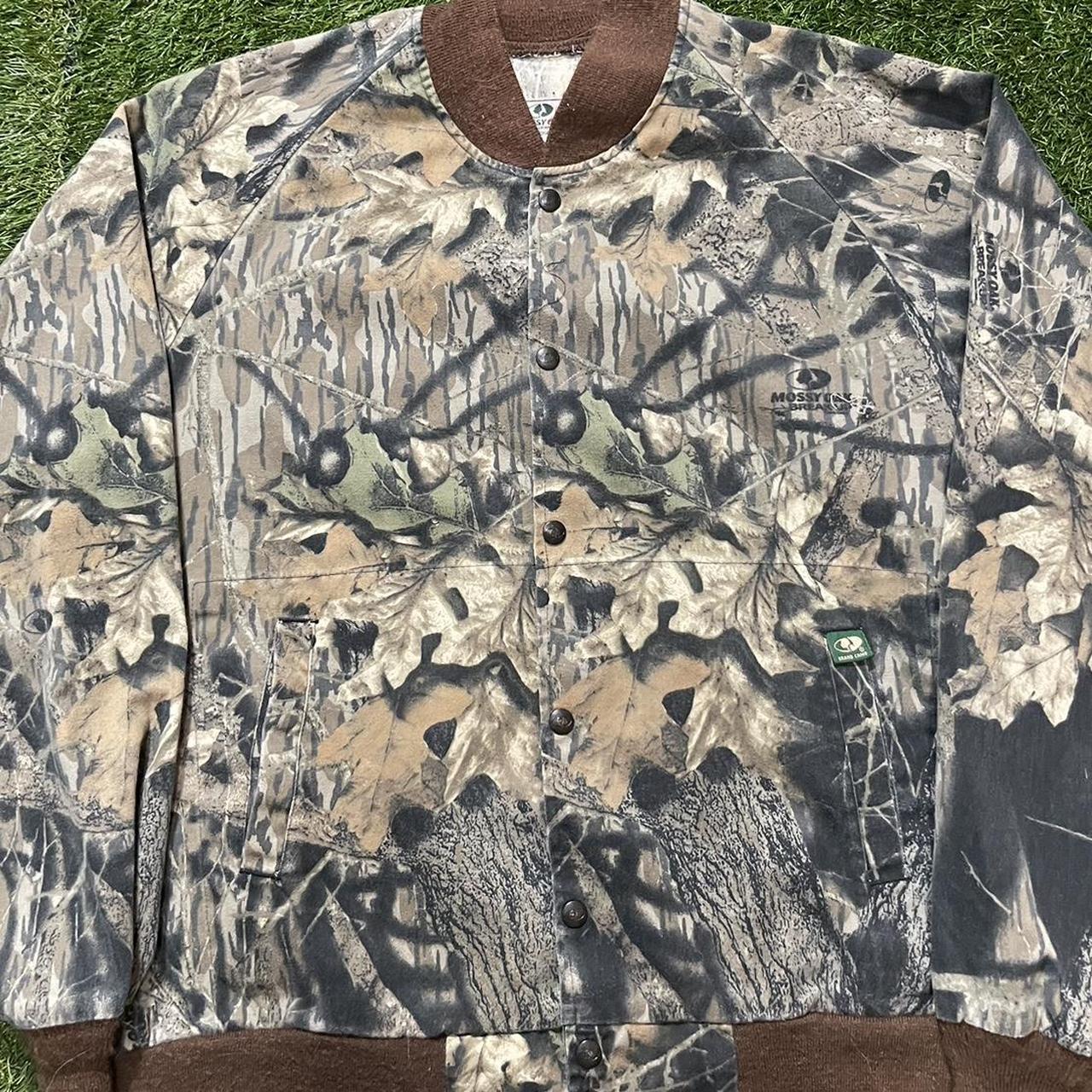 Vintage 90s Mossy Oak Camo Bomber Jacket