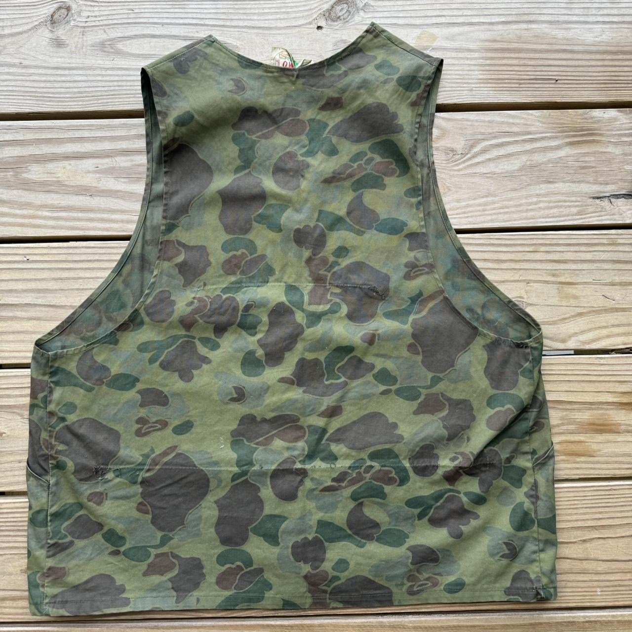 Rare Vintage 80s Kamo Gilet Camouflage Hunting Camo Vest