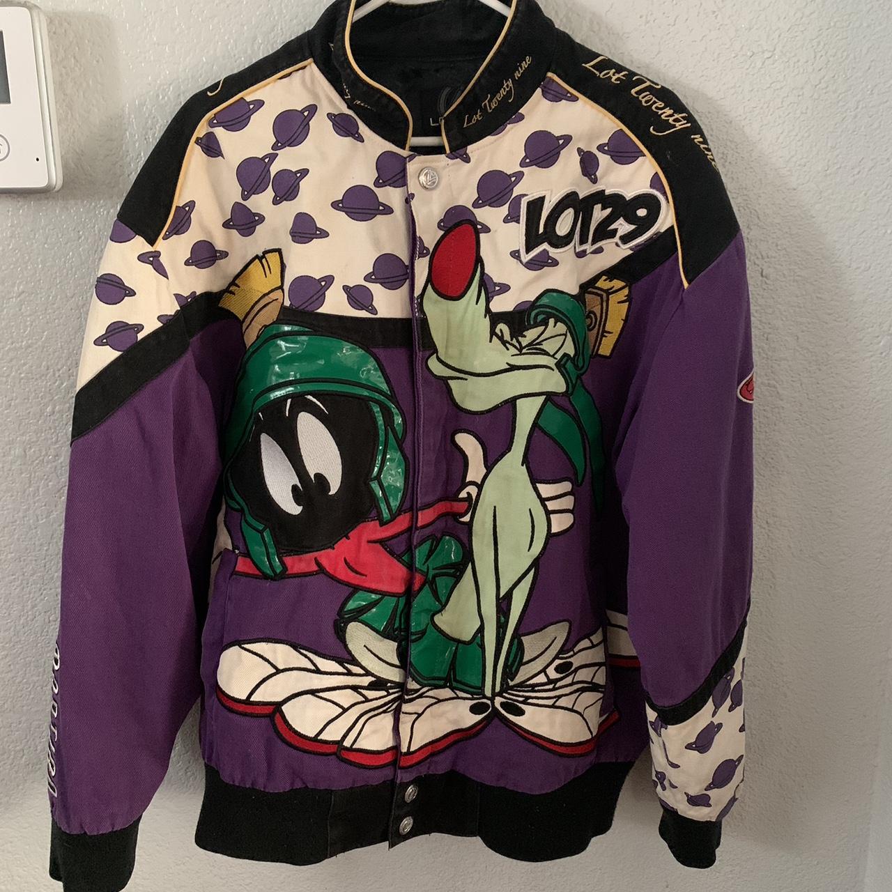 Vintage Y2K Lot 29 Looney Tunes Marvin the Martian Racing Jacket Acme Team Bomber