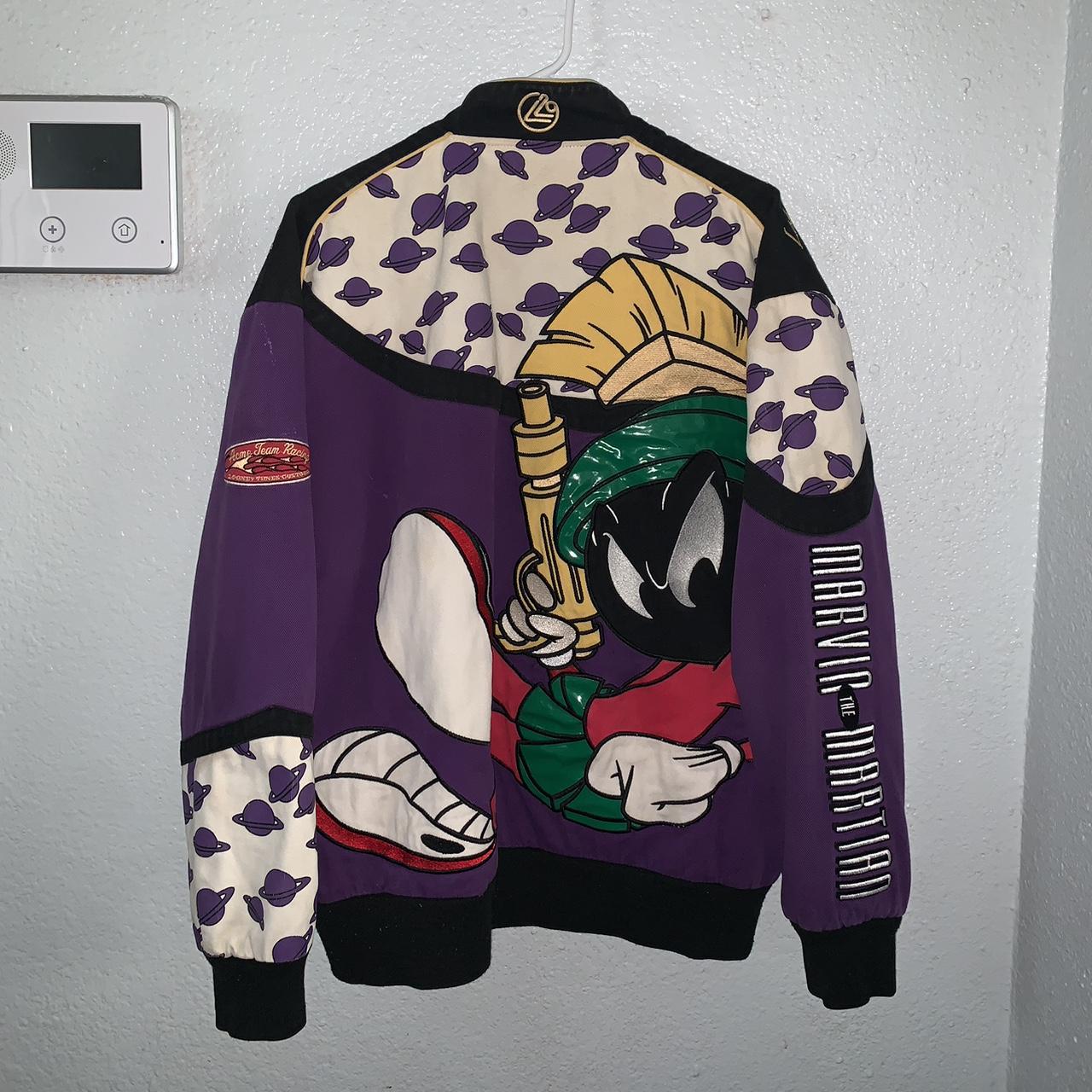 Vintage Y2K Lot 29 Looney Tunes Marvin the Martian Racing Jacket Acme Team Bomber