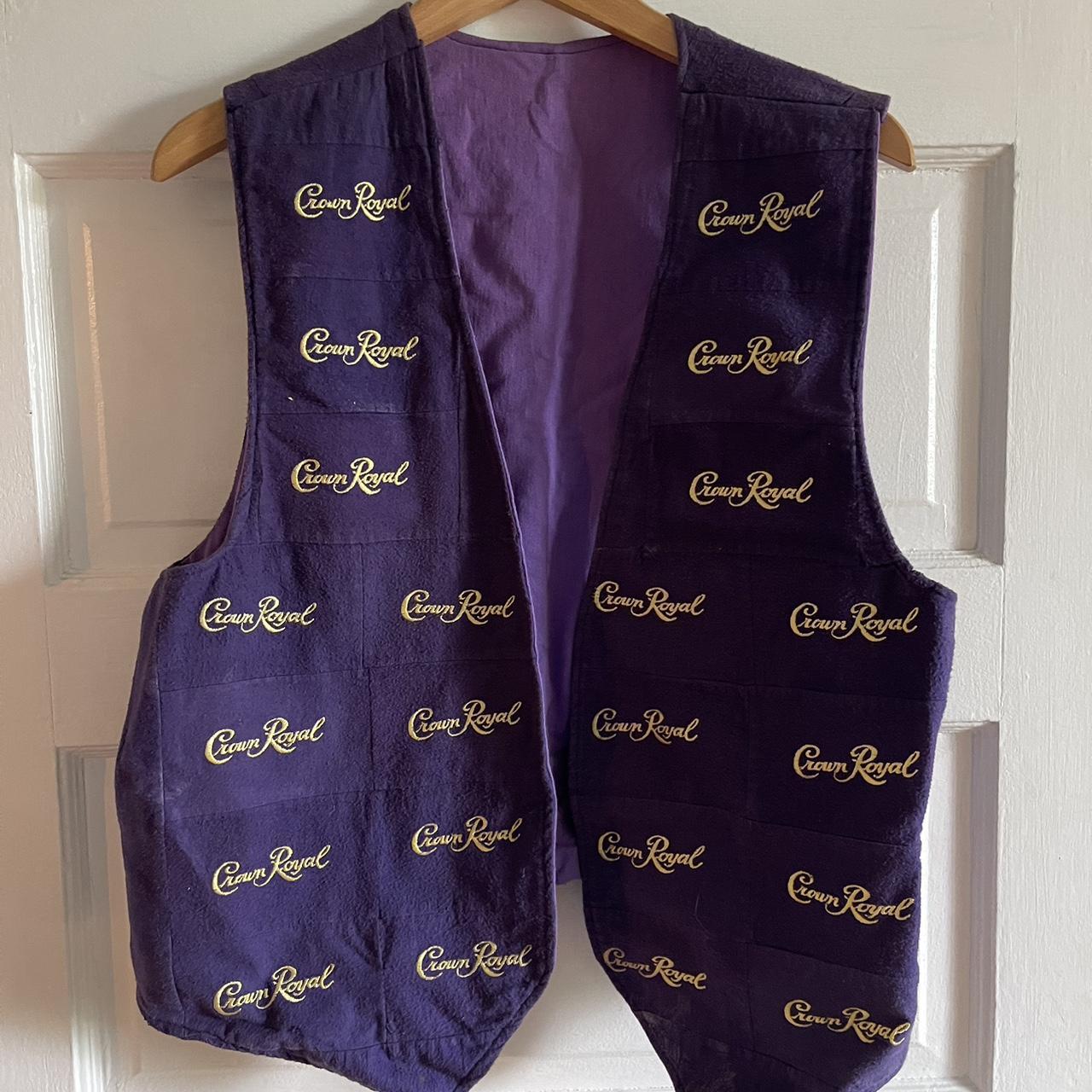 Handmade Crown Royal Purple Velvet Gilet Vest Custom One of One