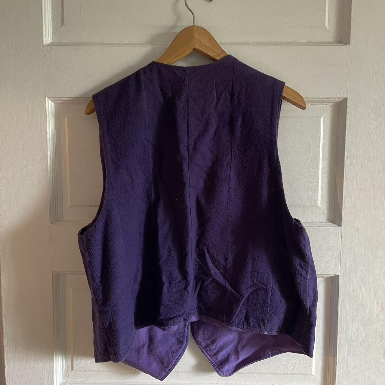 Handmade Crown Royal Purple Velvet Gilet Vest Custom One of One