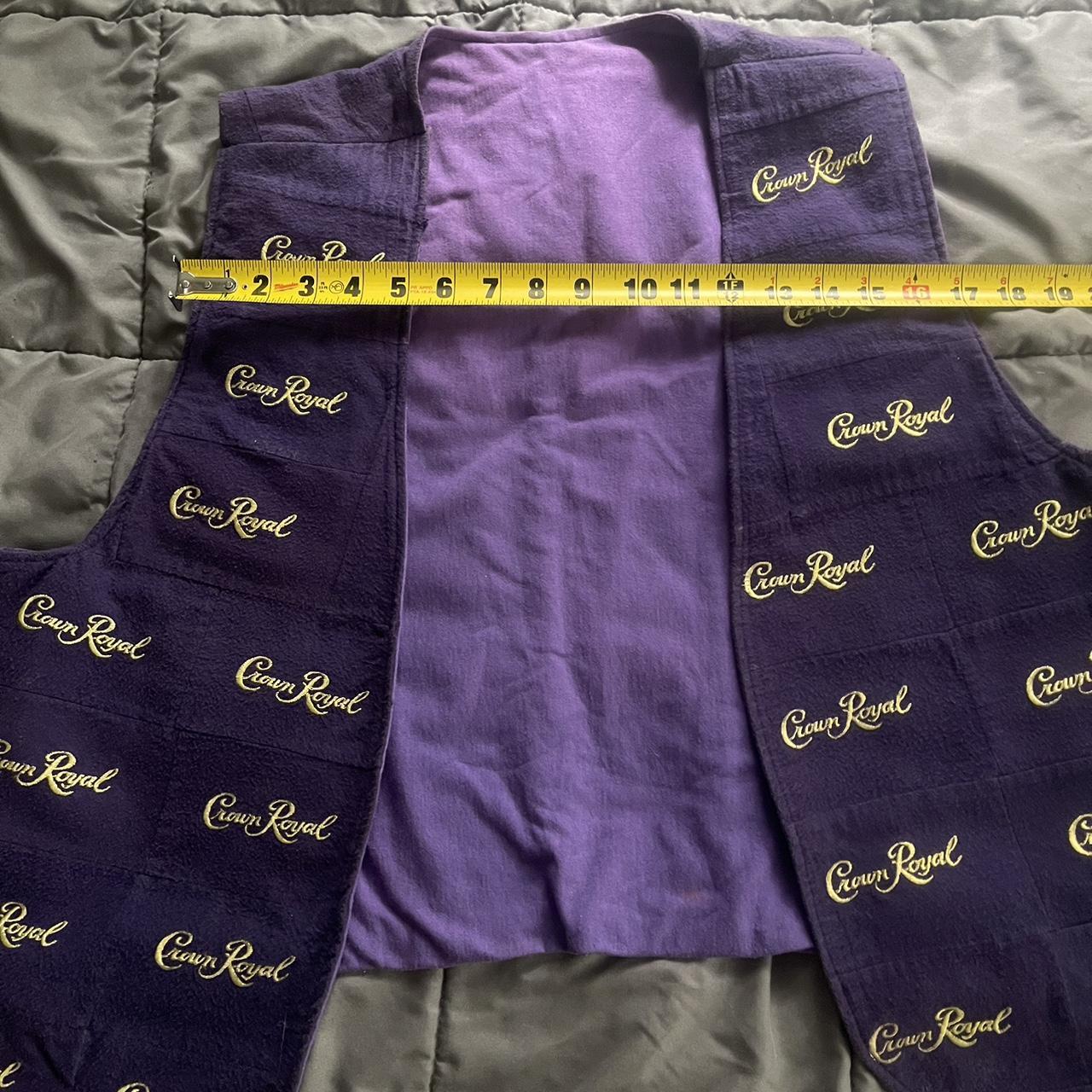 Handmade Crown Royal Purple Velvet Gilet Vest Custom One of One