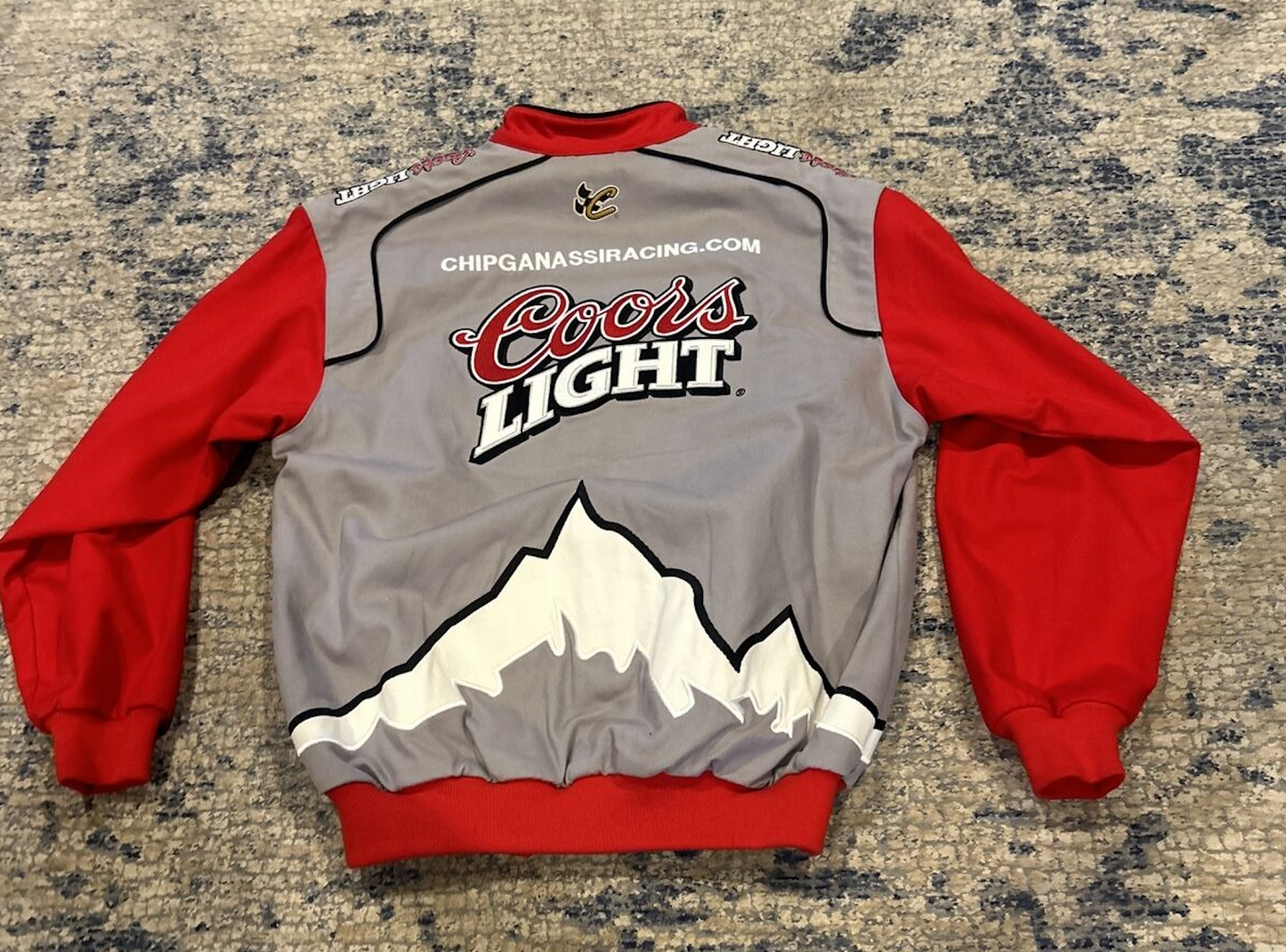 Y2K NASCAR Coors Light Winston Cup Chip Ganassi Racing Jacket Chase Authentics Bomber