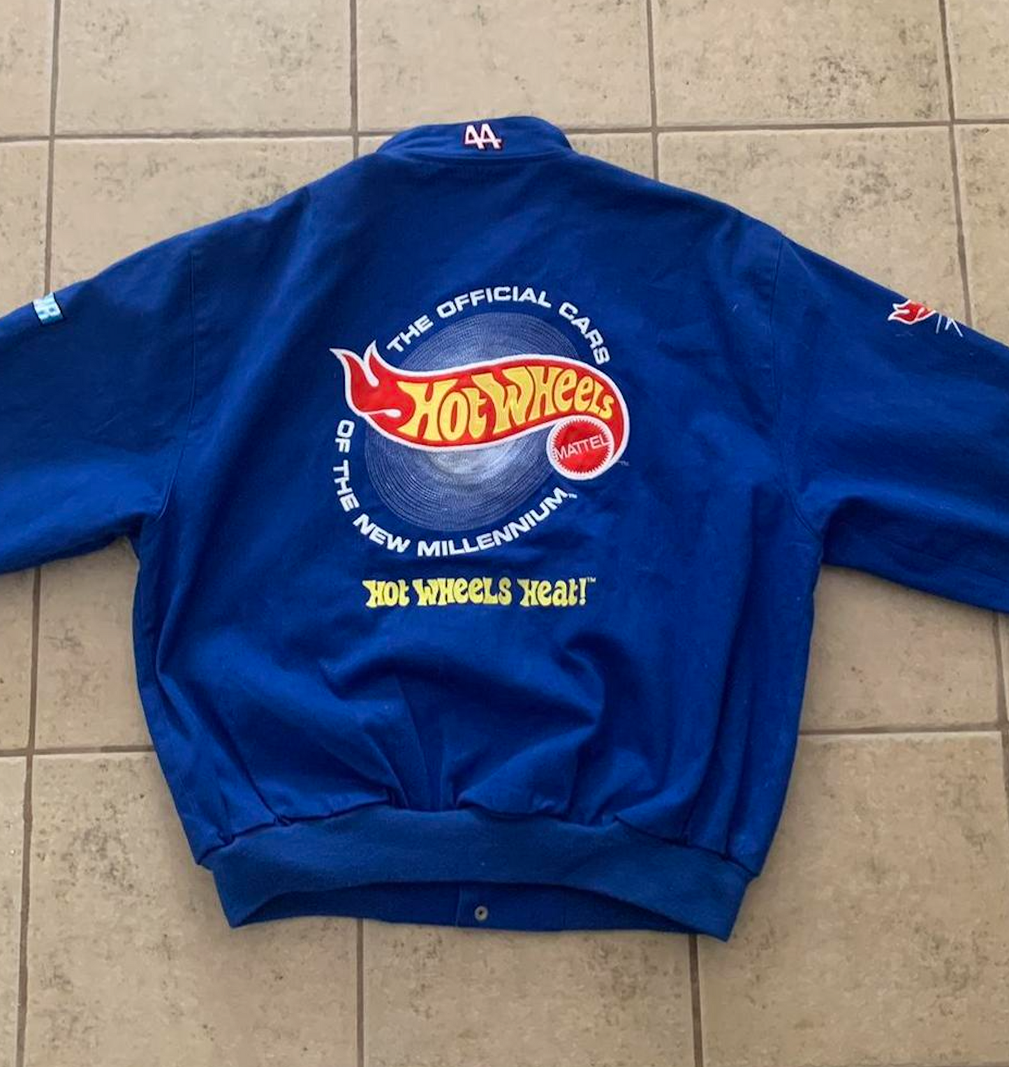 Vintage 90s NASCAR Kyle Petty Mattel Hot Wheels Racing Jacket Coca-Cola Goodyear Jeff Hamilton Bomber