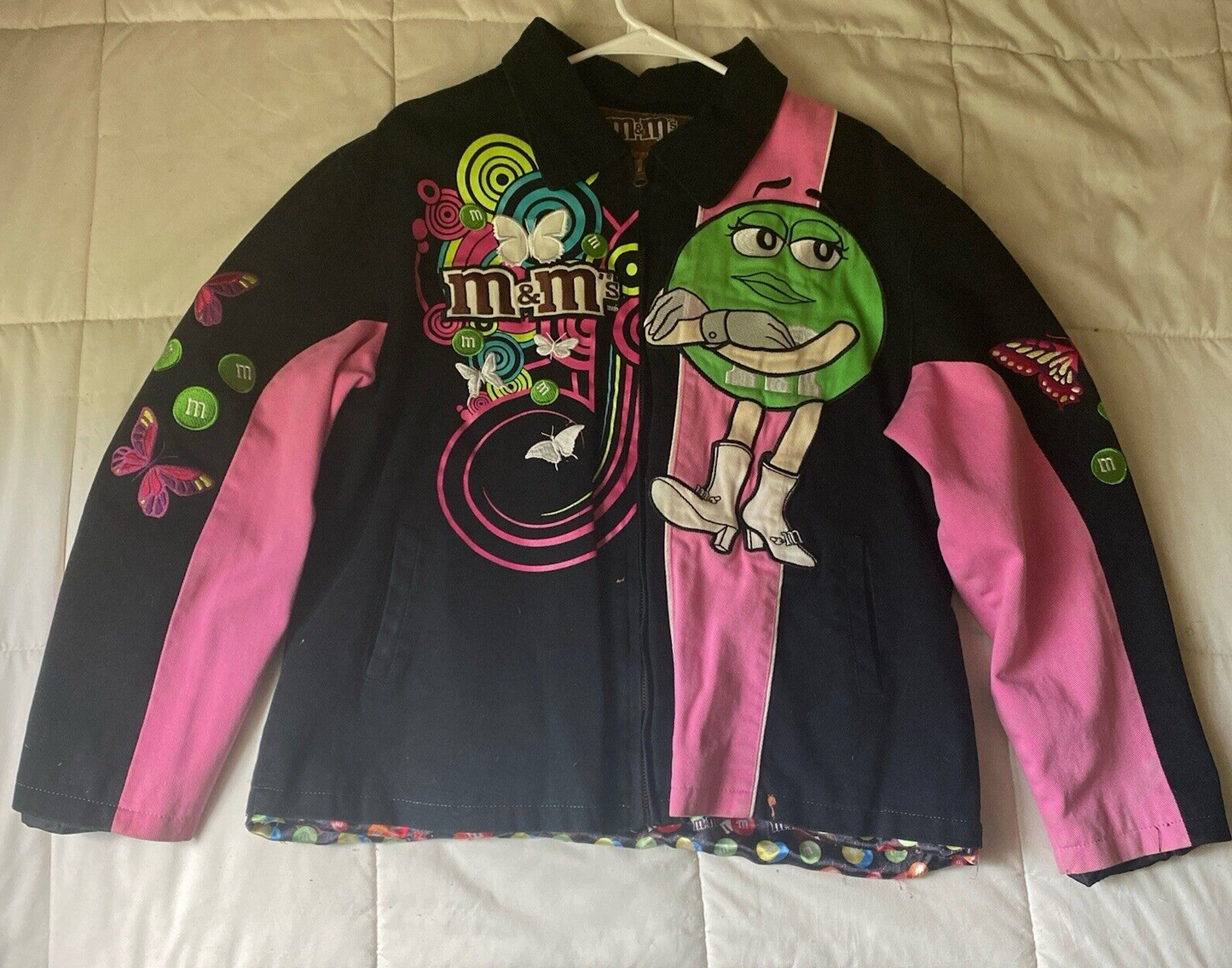 Vintage Y2K JH Design M&M's Racing Jacket