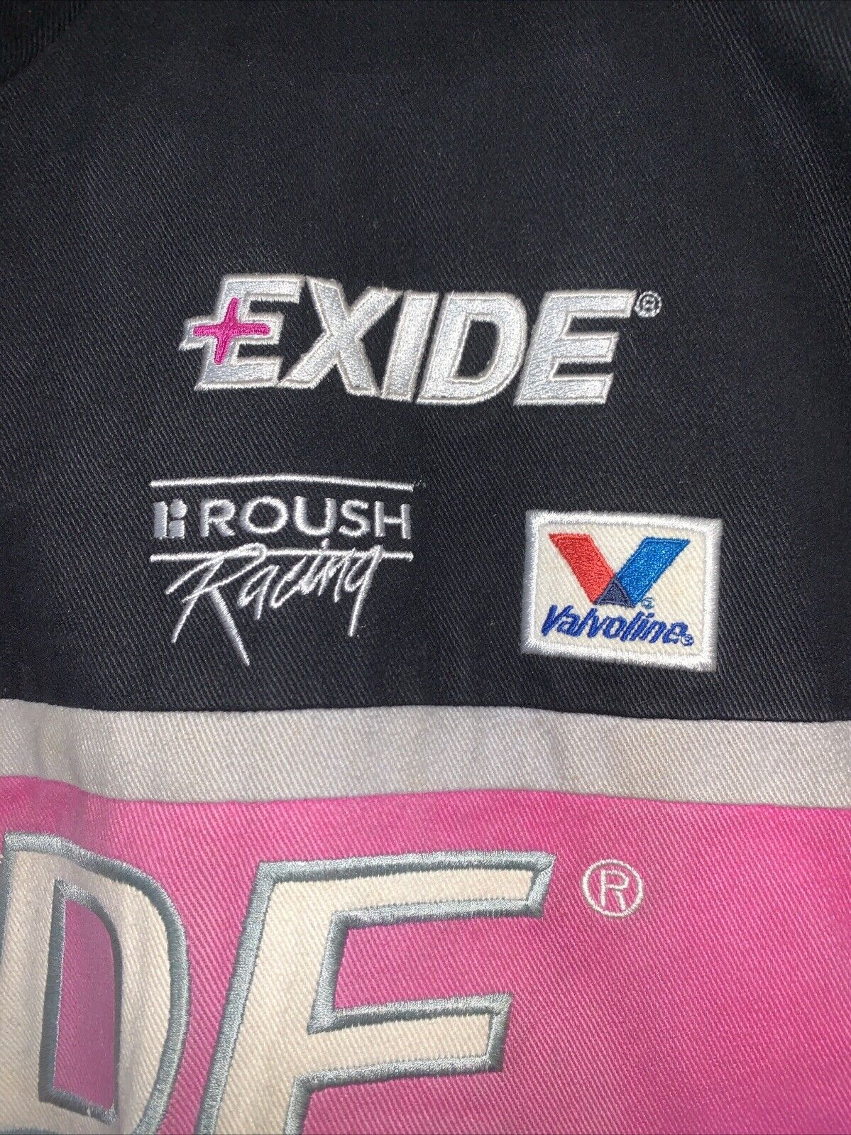 Vintage 90s NASCAR Jeff Burton Exide Batteries Goodyear Mac Tools Racing Jacket Winston Cup Ford Racing Champions Bomber