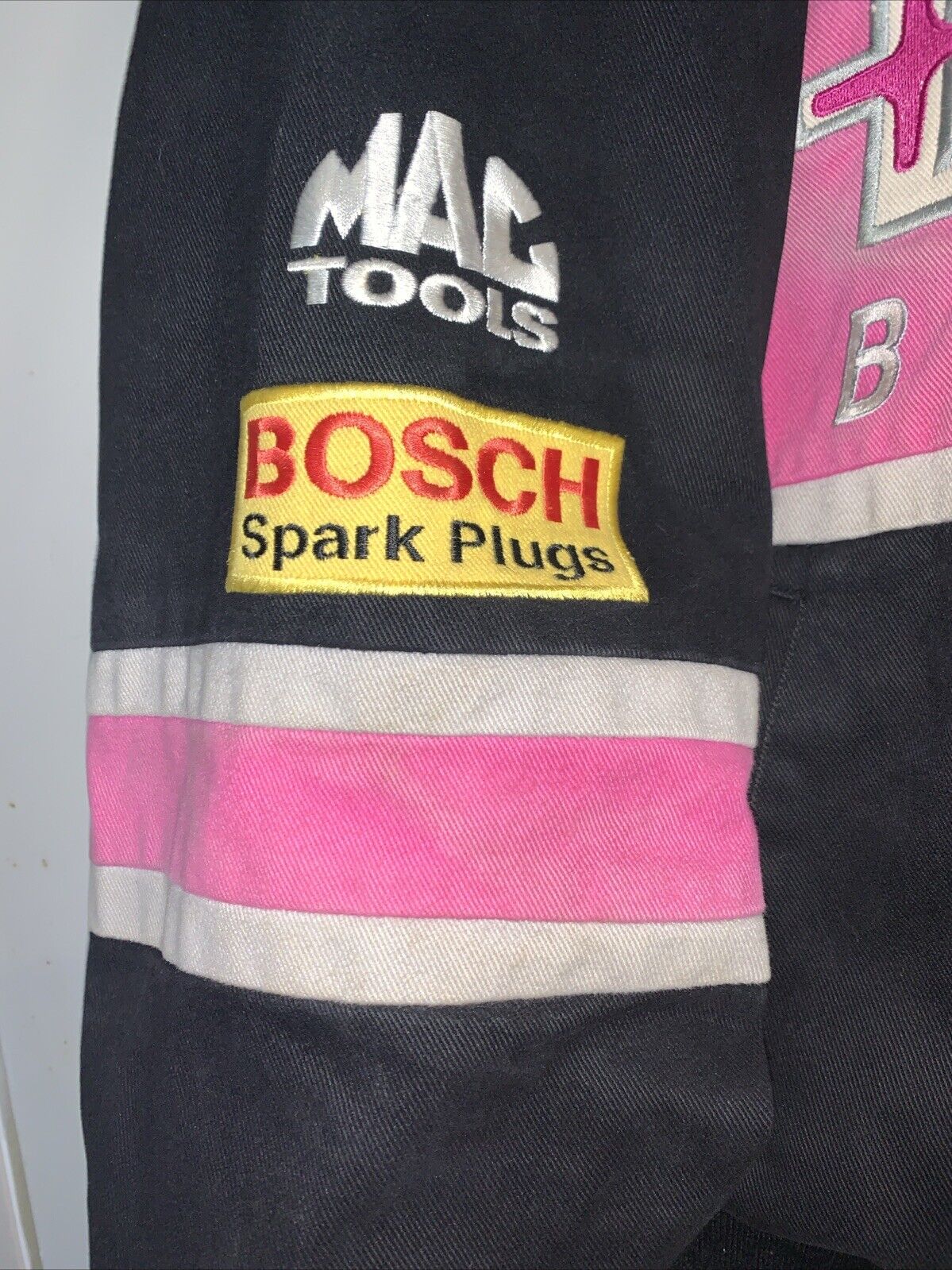 Vintage 90s NASCAR Jeff Burton Exide Batteries Goodyear Mac Tools Racing Jacket Winston Cup Ford Racing Champions Bomber