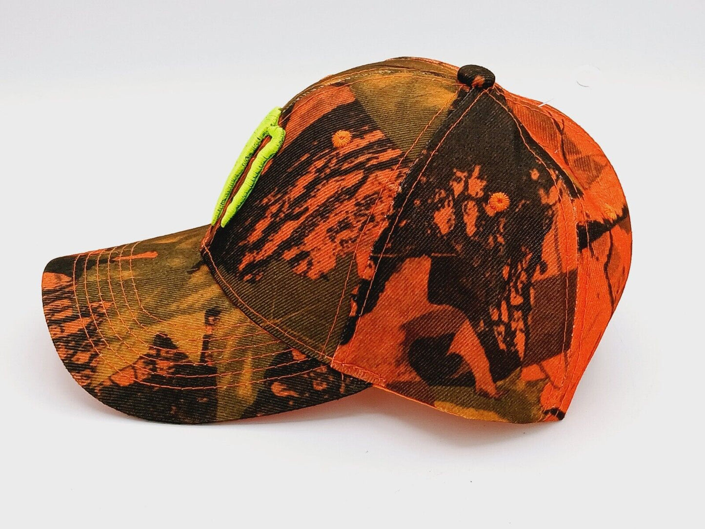 Rare Monster Energy Deer Hunter Orange Camo Adjustable Hat