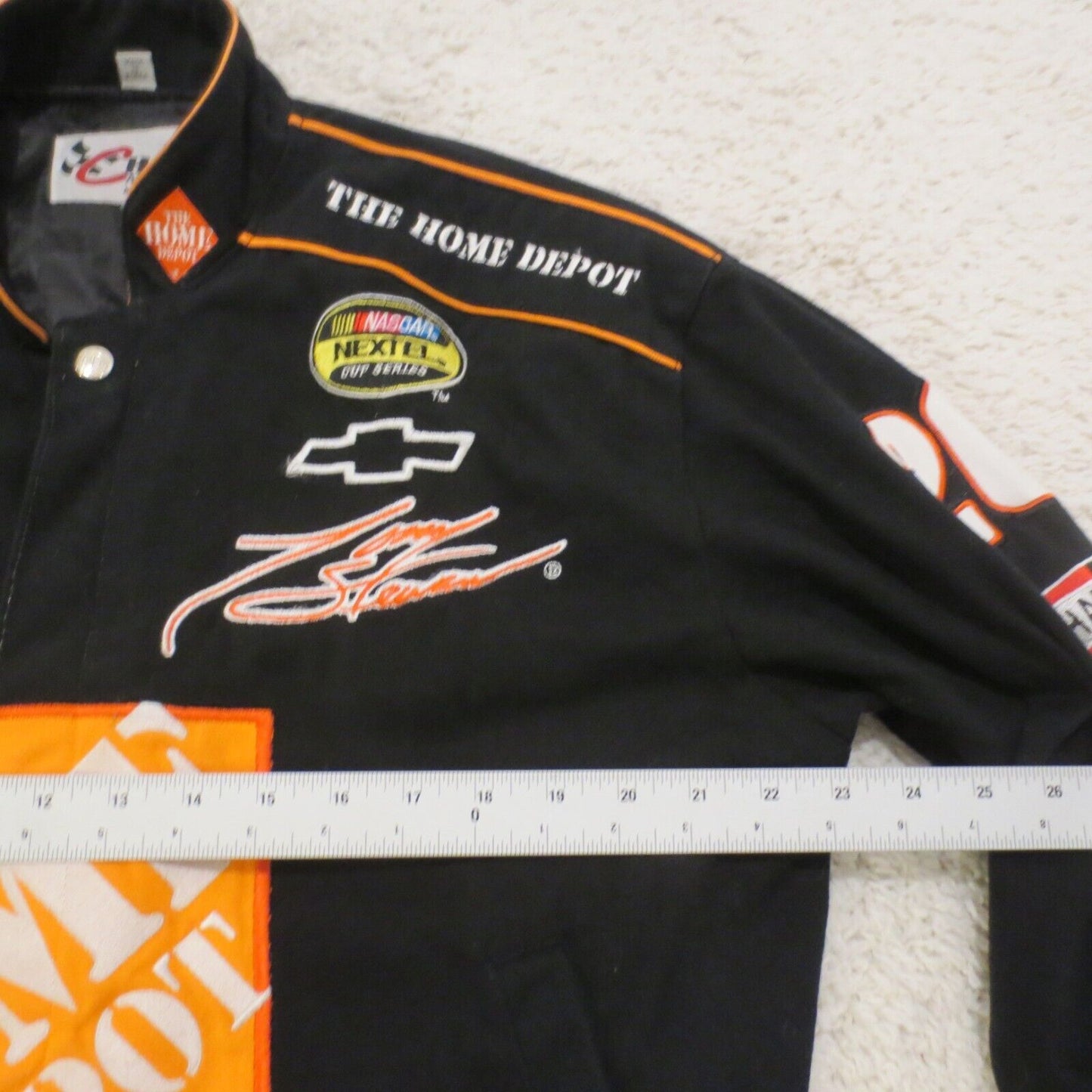 Vintage NASCAR Racing Jacket Tony Stewart Home Depot Goodyear Coca-Cola Chase Authentics Bomber