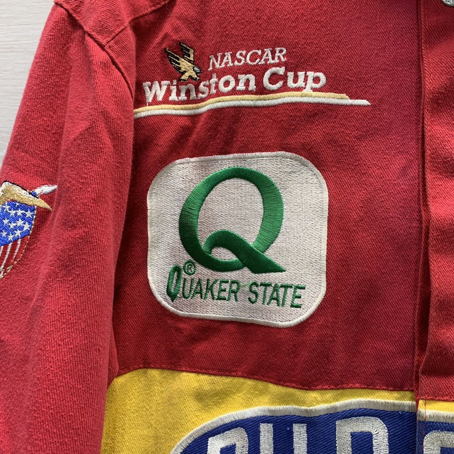 Vintage 90s Jeff Hamilton NASCAR Jeff Gordon DuPont Rainbow Racing Jacket Bomber