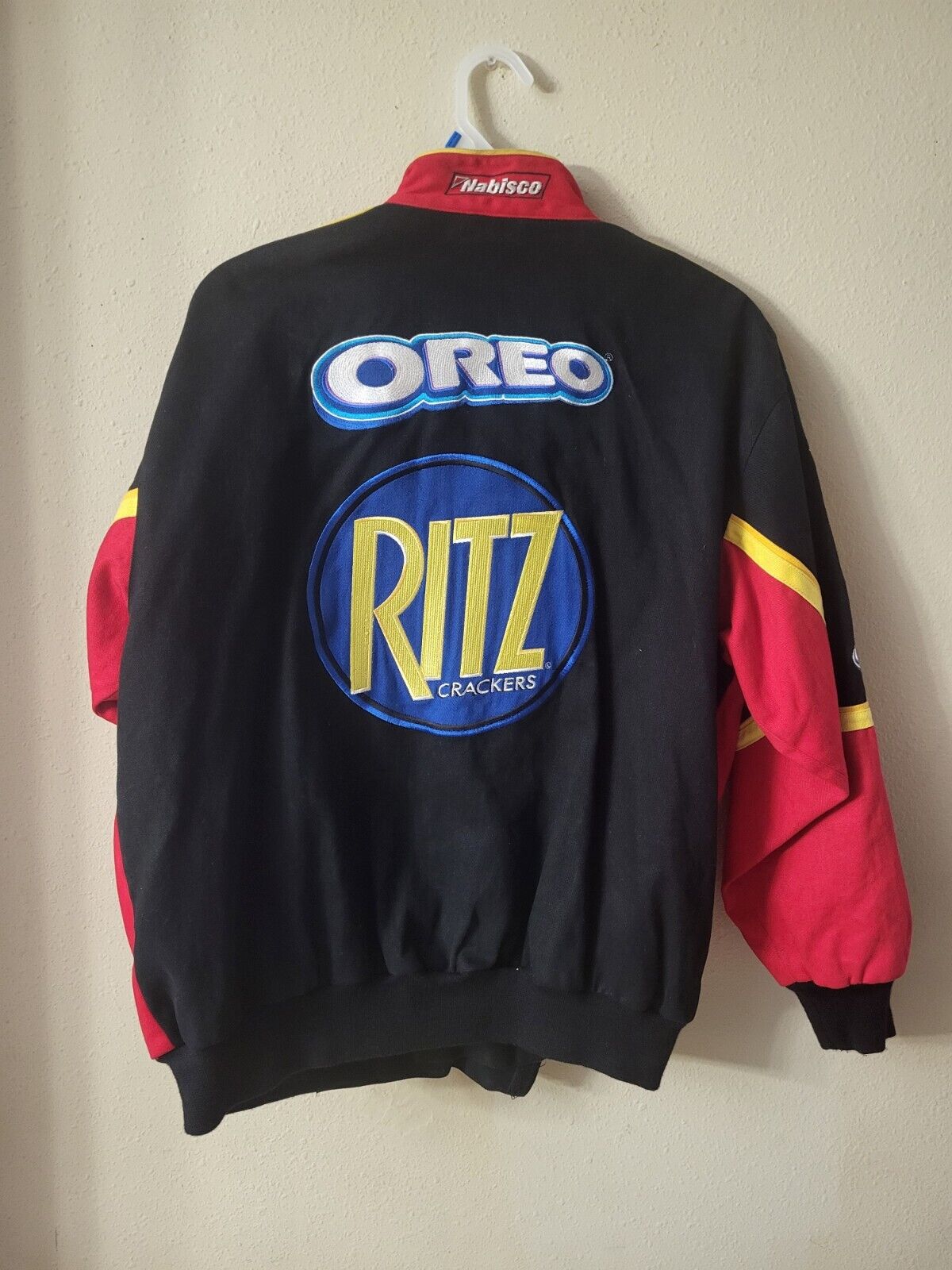 Vintage 90s Oreo Ritz Racing Jacket NASCAR Dale Earnhardt Jr Jeff Hamilton Bomber