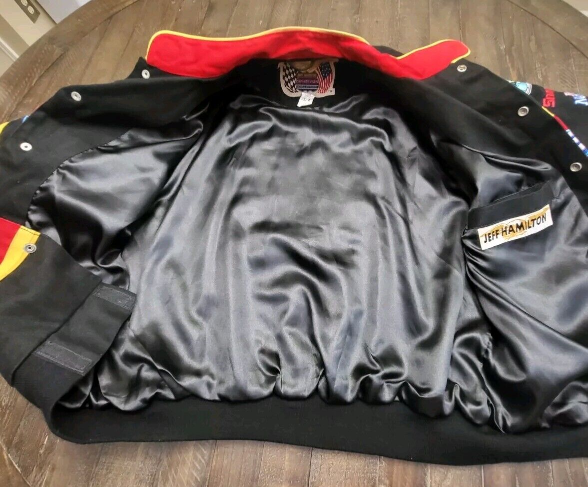 Vintage 90s Oreo Ritz Racing Jacket NASCAR Dale Earnhardt Jr Jeff Hamilton Bomber