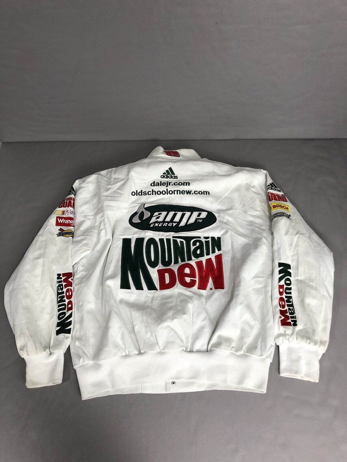 Vintage 90s Mountain Dew Racing Jacket NASCAR Dale Earnhardt JR AMP Energy National Guard Chevy Hendrick Motorsports Chase Authentics Bomber