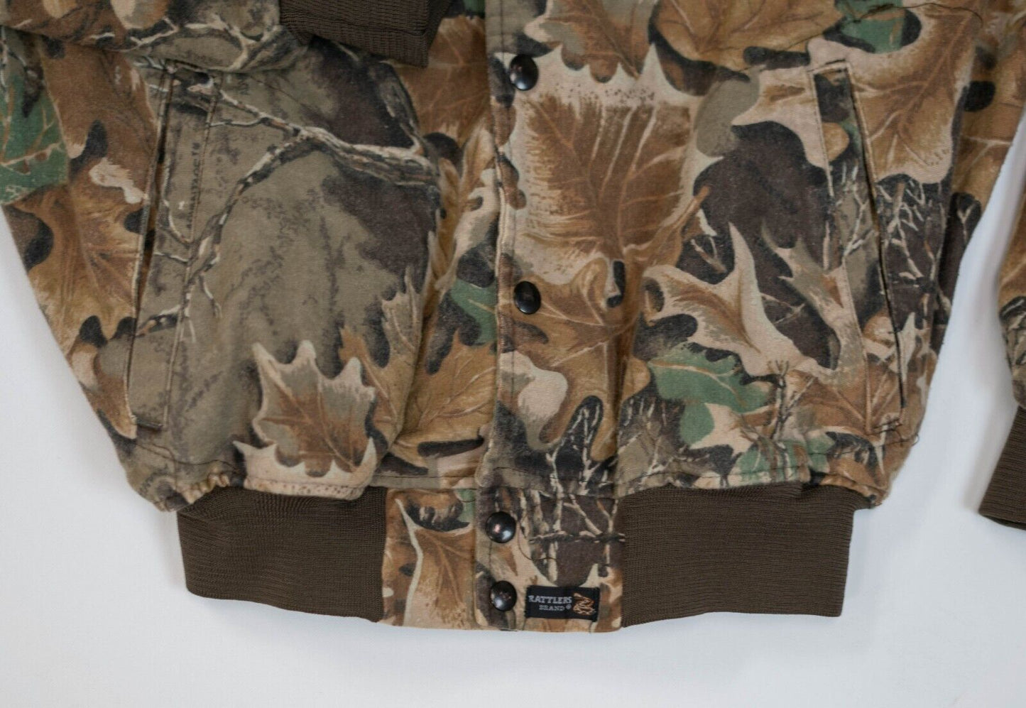 Vintage 90s Rattlers Brand Camo Bomber Jacket