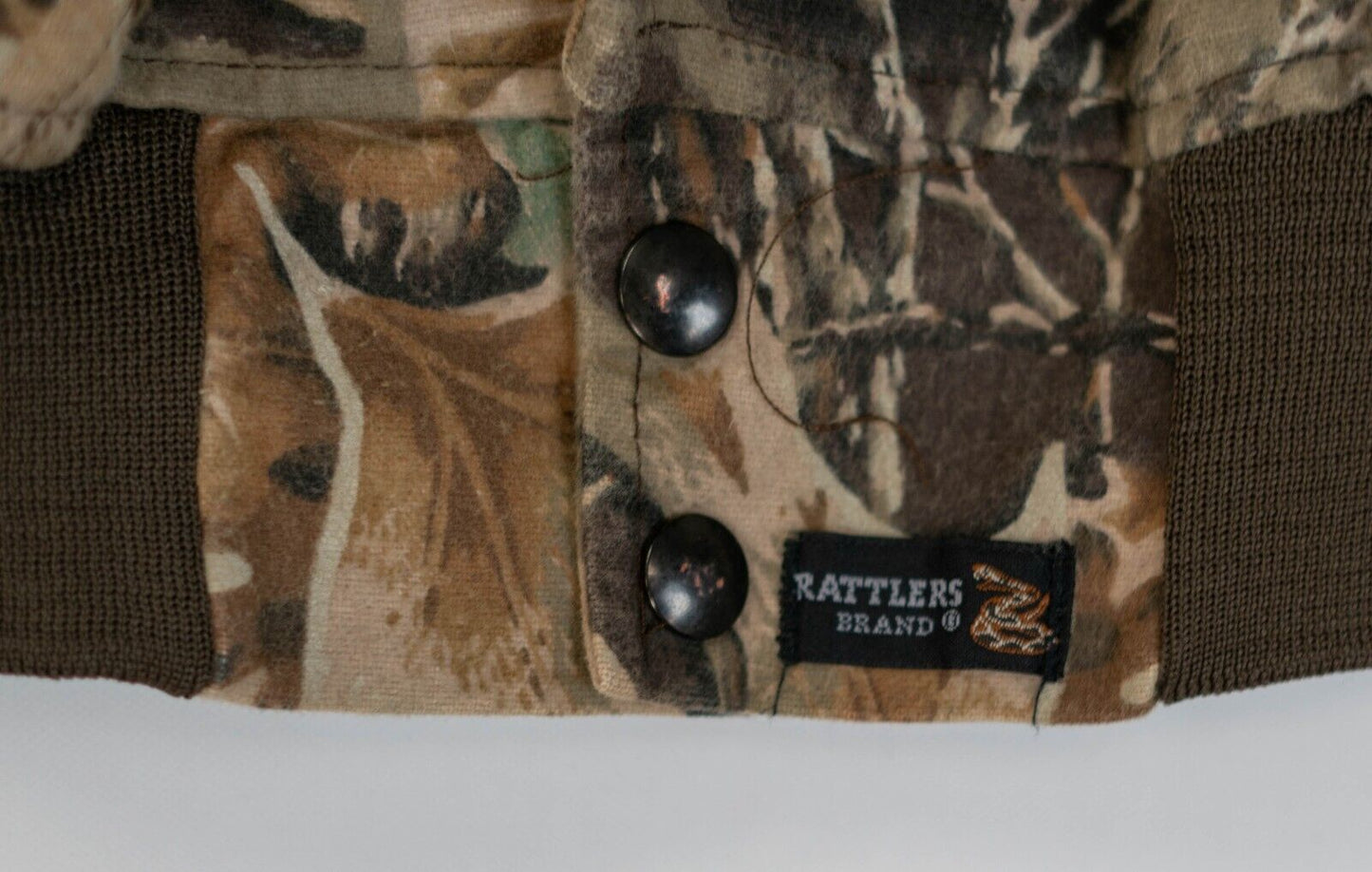 Vintage 90s Rattlers Brand Camo Bomber Jacket