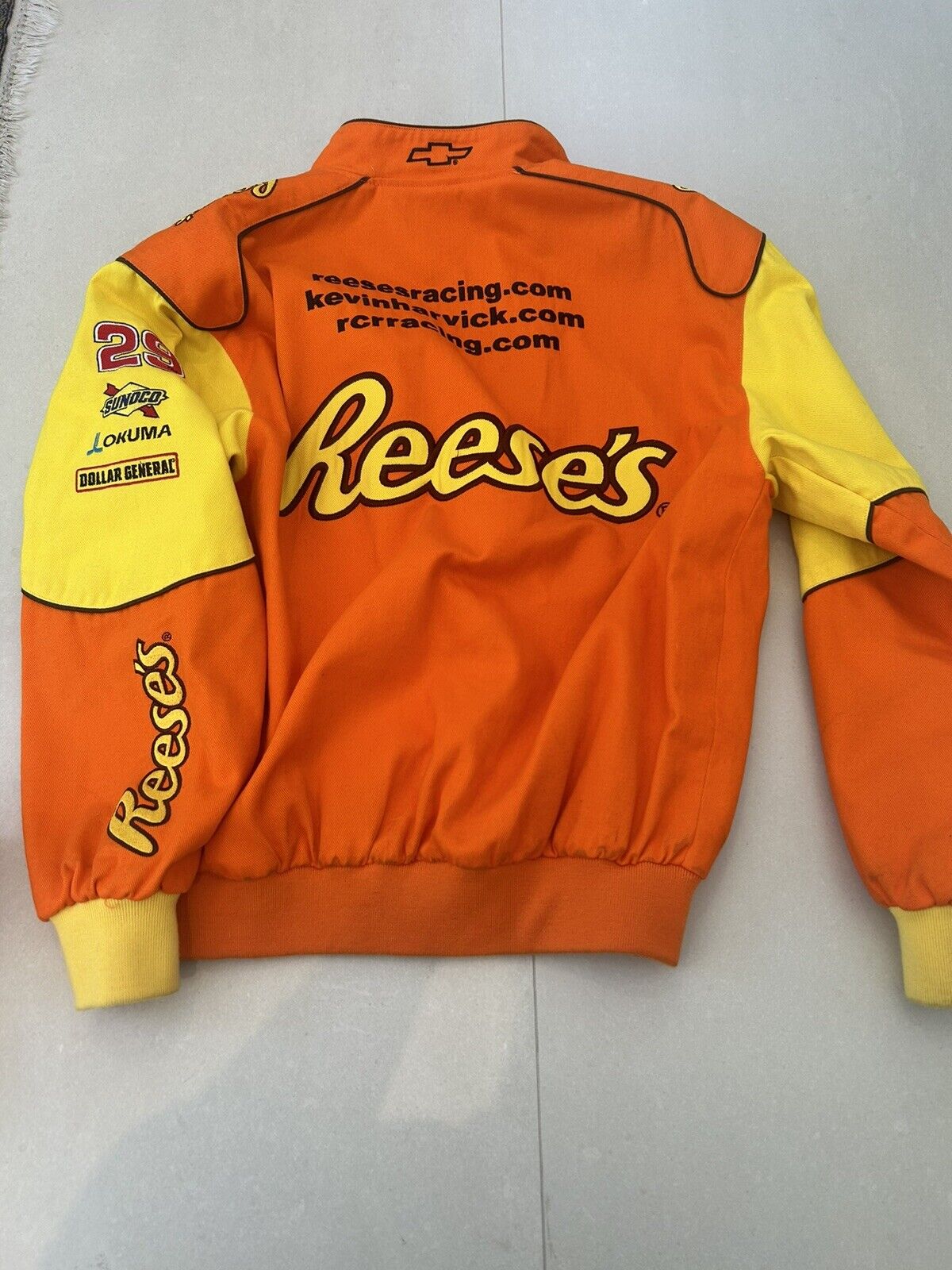 Reese's Peanut Butter Cups NASCAR Racing Jacket Kevin Harvick #2 Chase Authenics Bomber