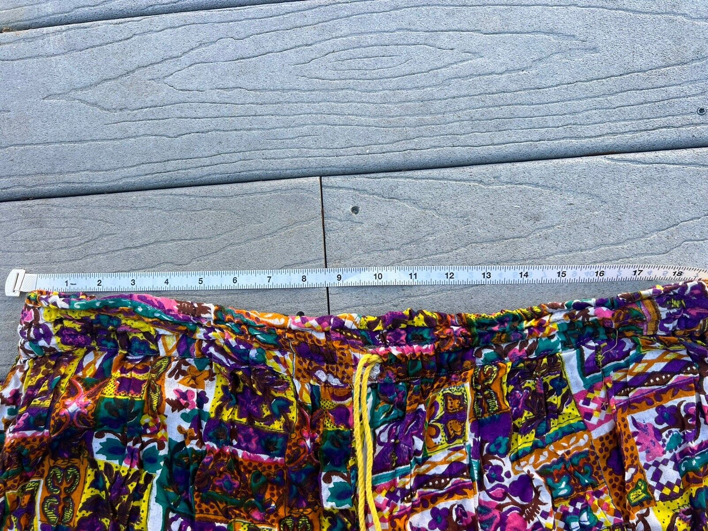 Vintage 80s Wacky Colorful All Over Print Parachute Hippie Genie Pants