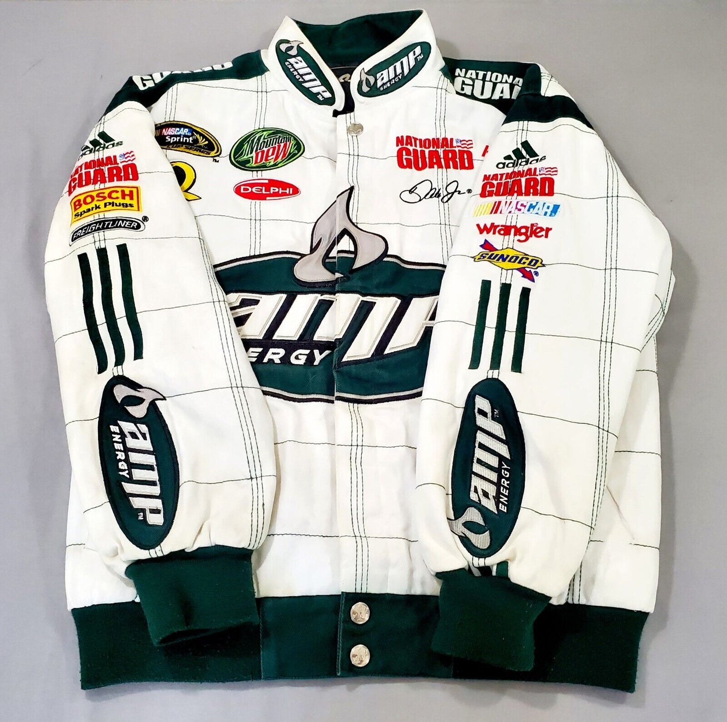 AMP 2010s Energy NASCAR Racing Jacket Dale Earnhardt Jr #88 National Guard Chase Authentics Bomber