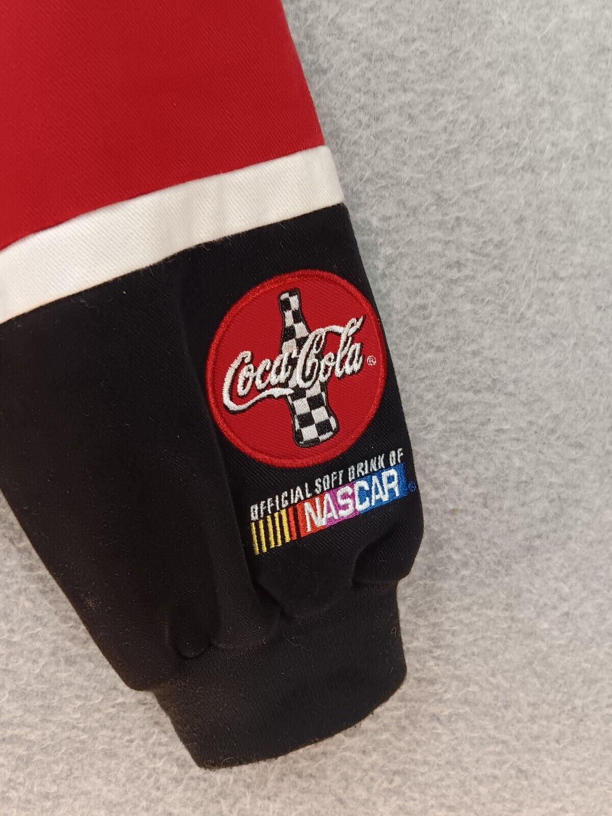 Vintage Y2K NASCAR Chase Authentics Jacket Bobby Labonte #18 Coca Cola Racing Bomber Jacket