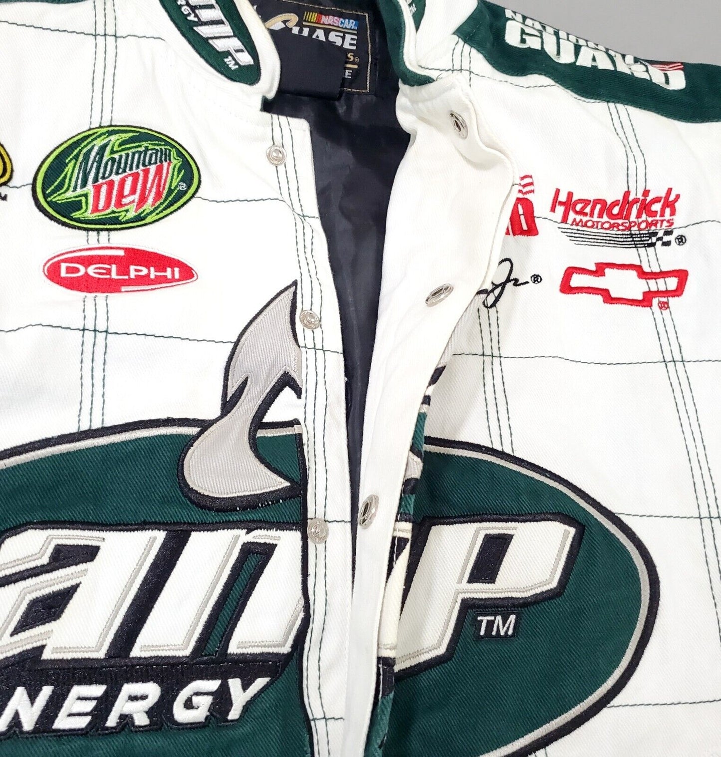 AMP 2010s Energy NASCAR Racing Jacket Dale Earnhardt Jr #88 National Guard Chase Authentics Bomber