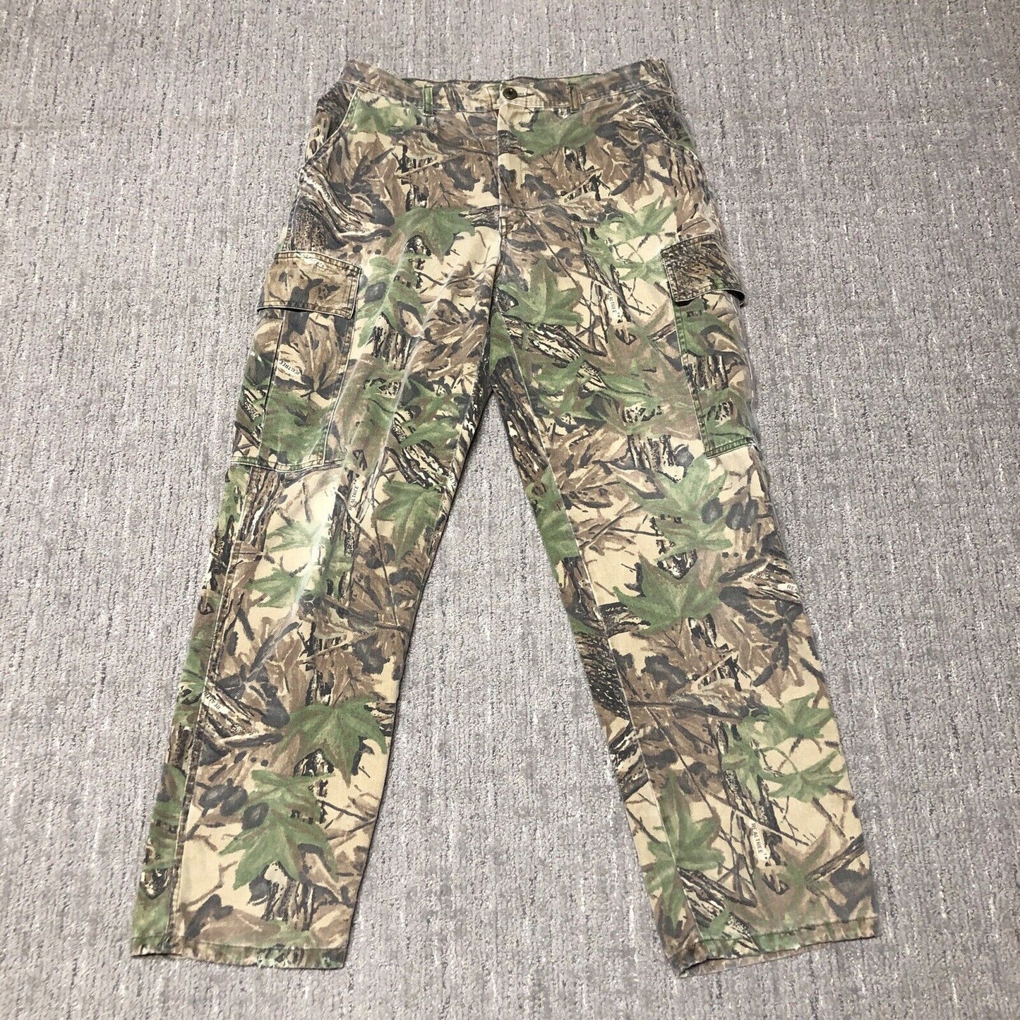 Vintage 90s Realtree Camo Cargo Pants 36x32 Hunting Skater Baggy USA