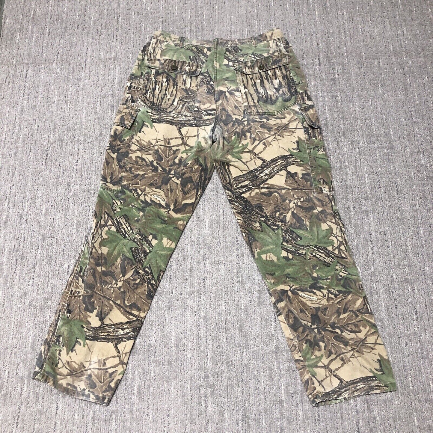 Vintage 90s Realtree Camo Cargo Pants 36x32 Hunting Skater Baggy USA