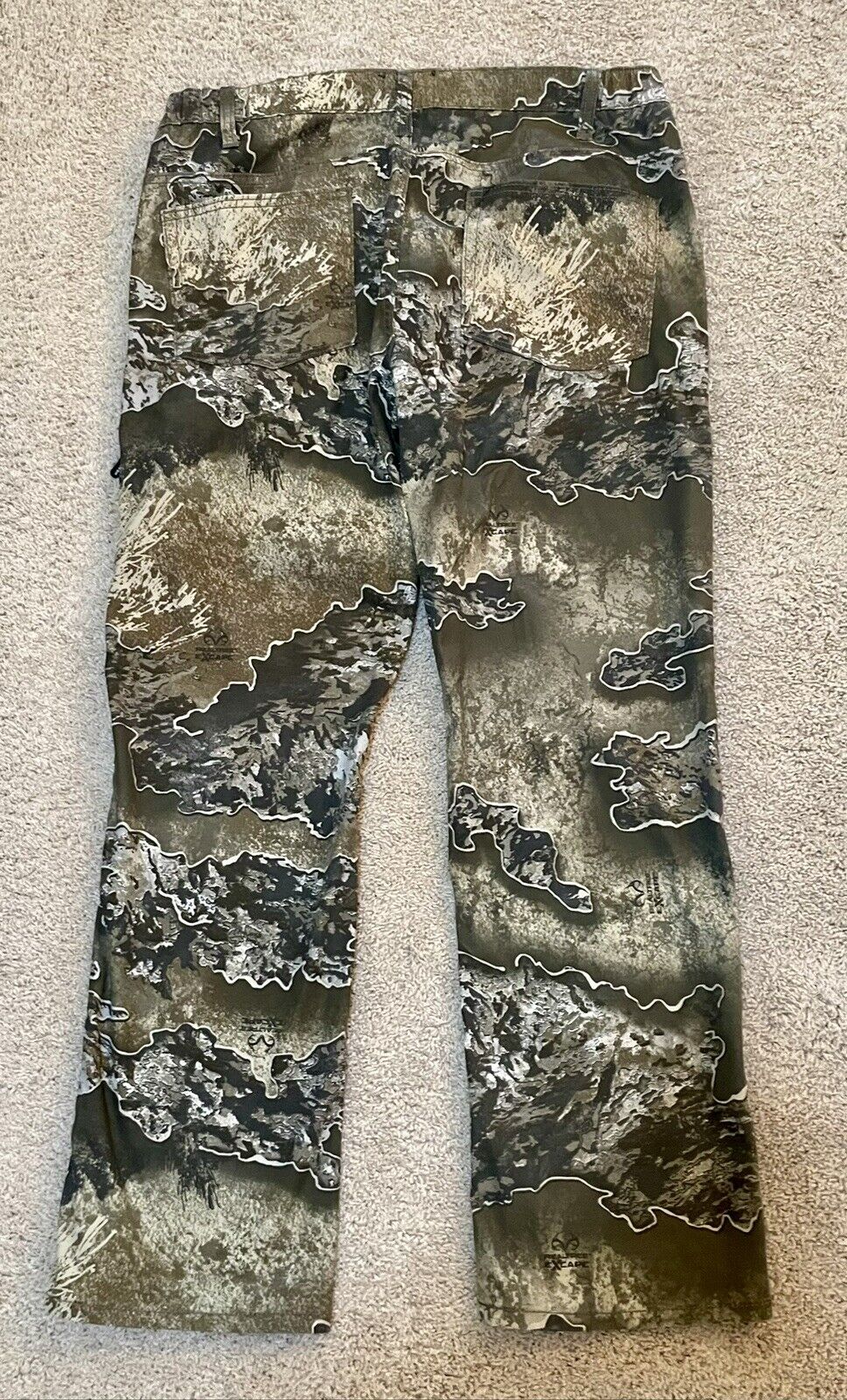 Vintage 90s Realtree Excape Camouflage Cargo Pants Hunting Skater Baggy Camo USA