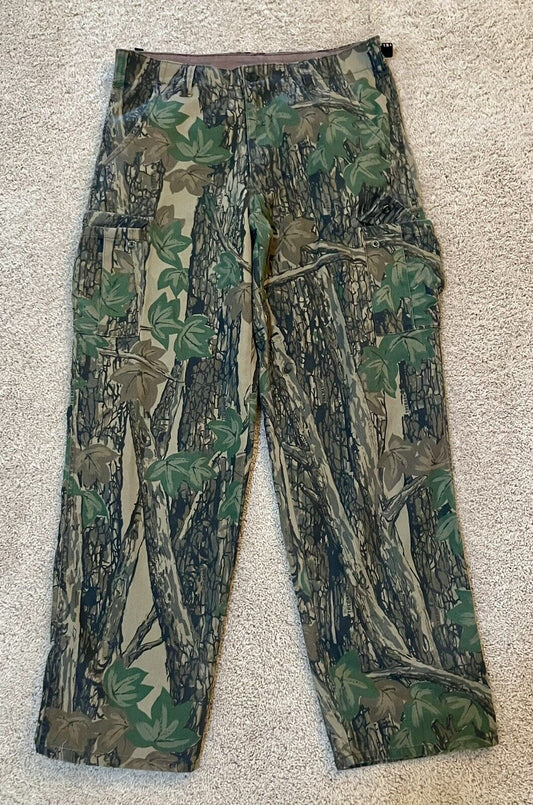 Vintage 90s Winchester Treebark Camouflage Cargo Pants Hunting Skater Baggy Camo USA